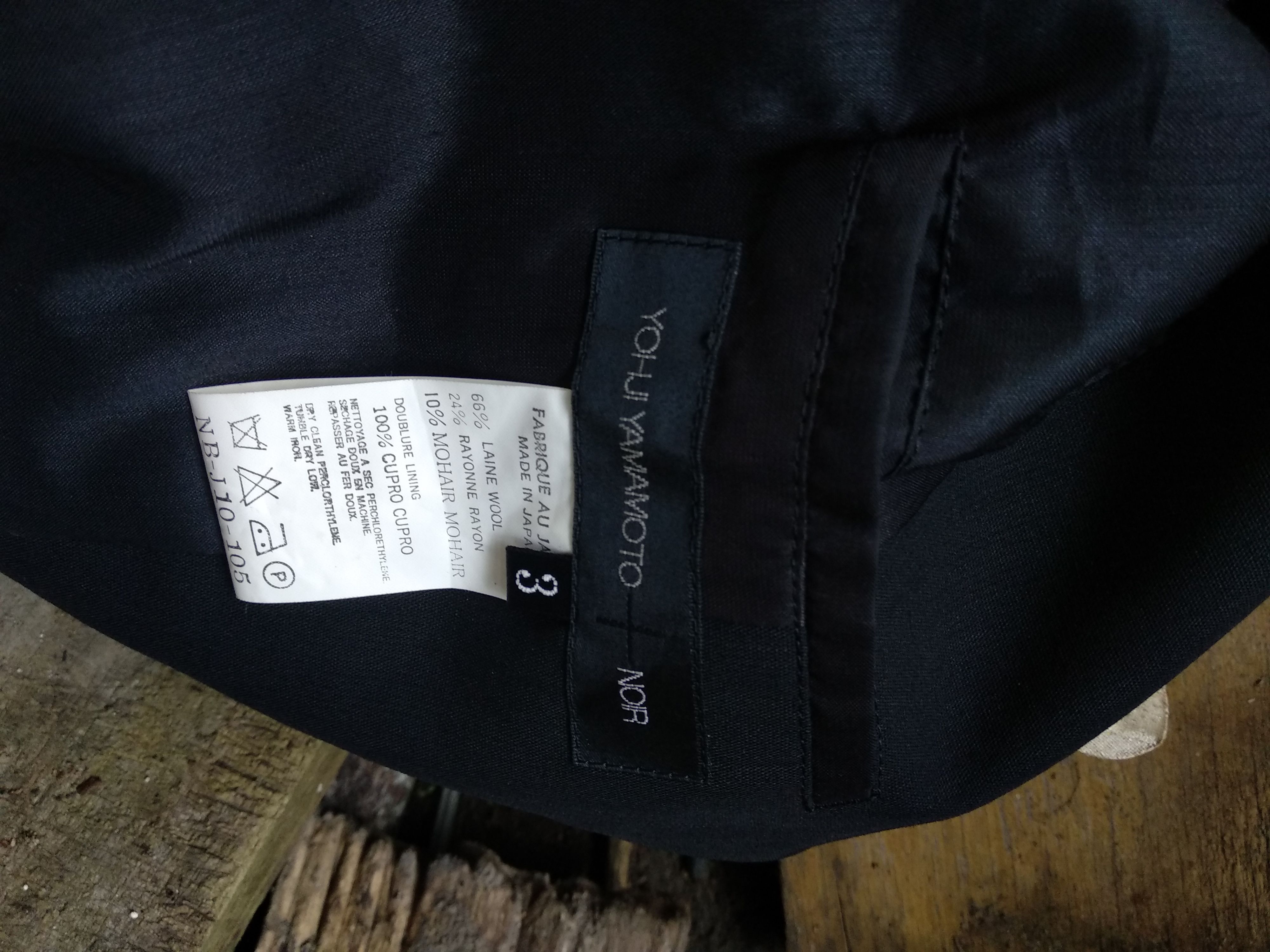 Yohji Yamamoto Yohji Yamamoto Black wool gaberdine cropped bolero jacket Size M / US 6-8 / IT 42-44 - 5 Thumbnail