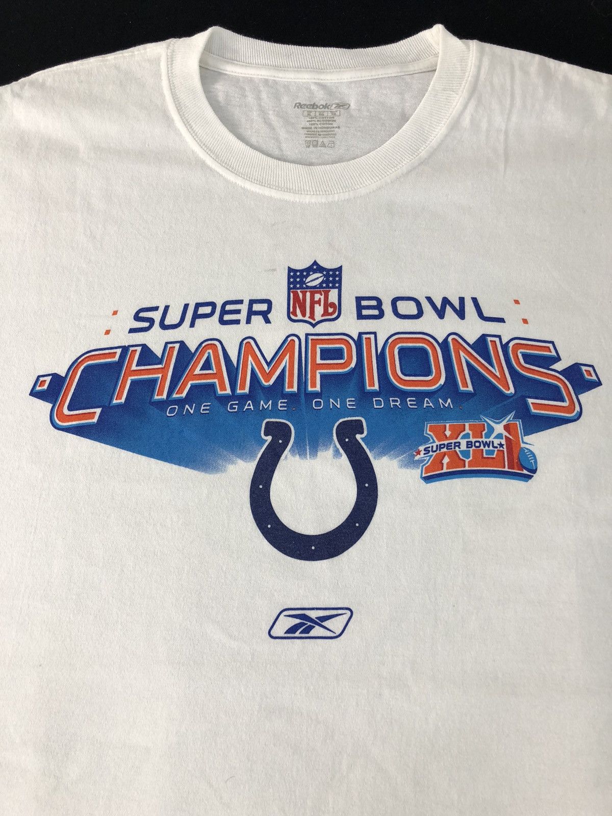 NFL × Vintage Reebok Nfl XL Super Bowl Champion Printed Tee Size US XL / EU 56 / 4 - 4 Thumbnail
