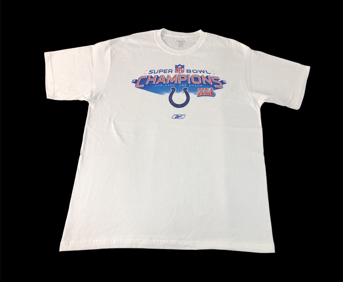 NFL × Vintage Reebok Nfl XL Super Bowl Champion Printed Tee Size US XL / EU 56 / 4 - 1 Thumbnail
