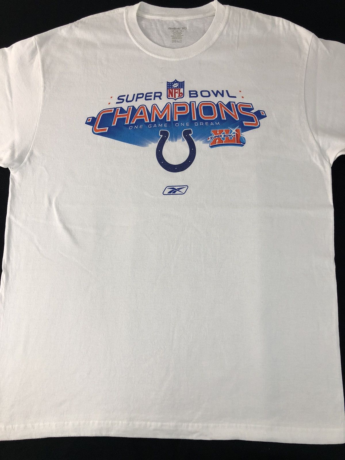 NFL × Vintage Reebok Nfl XL Super Bowl Champion Printed Tee Size US XL / EU 56 / 4 - 3 Thumbnail