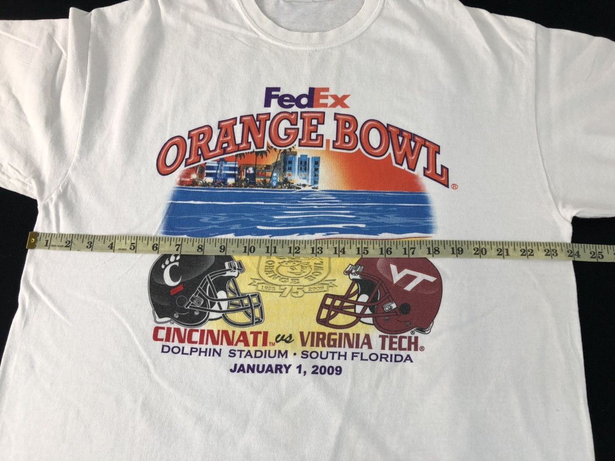 NFL × Vintage FedEx NFL Orange Bowl Cincinmati Virginia Tech Printed Tee Size US XL / EU 56 / 4 - 8 Thumbnail