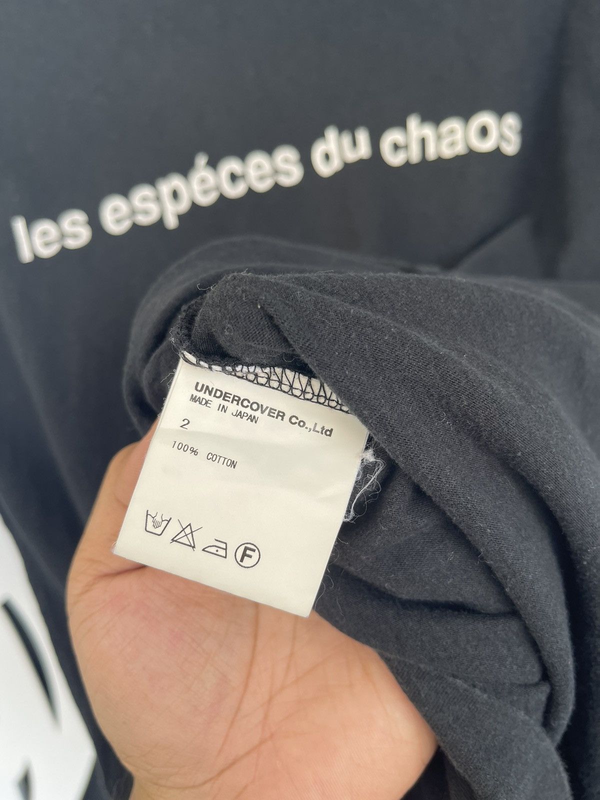 Undercover UNDERCOVER RECORDS LES ESPECES DU CHAOUS BLACK TEE Size US M / EU 48-50 / 2 - 10 Thumbnail
