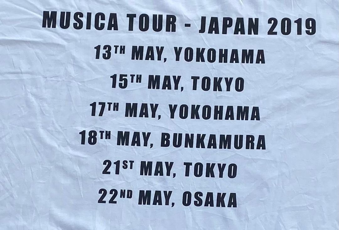 Band Tees il volo tour tee japan C11 Size US L / EU 52-54 / 3 - 4 Thumbnail