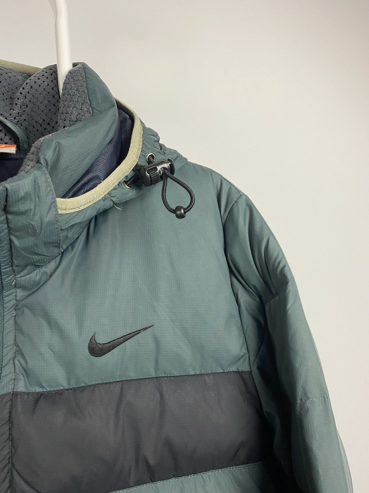 Nike × Vintage Nike vintage green puffer jacket small swoosh Size US M / EU 48-50 / 2 - 4 Thumbnail