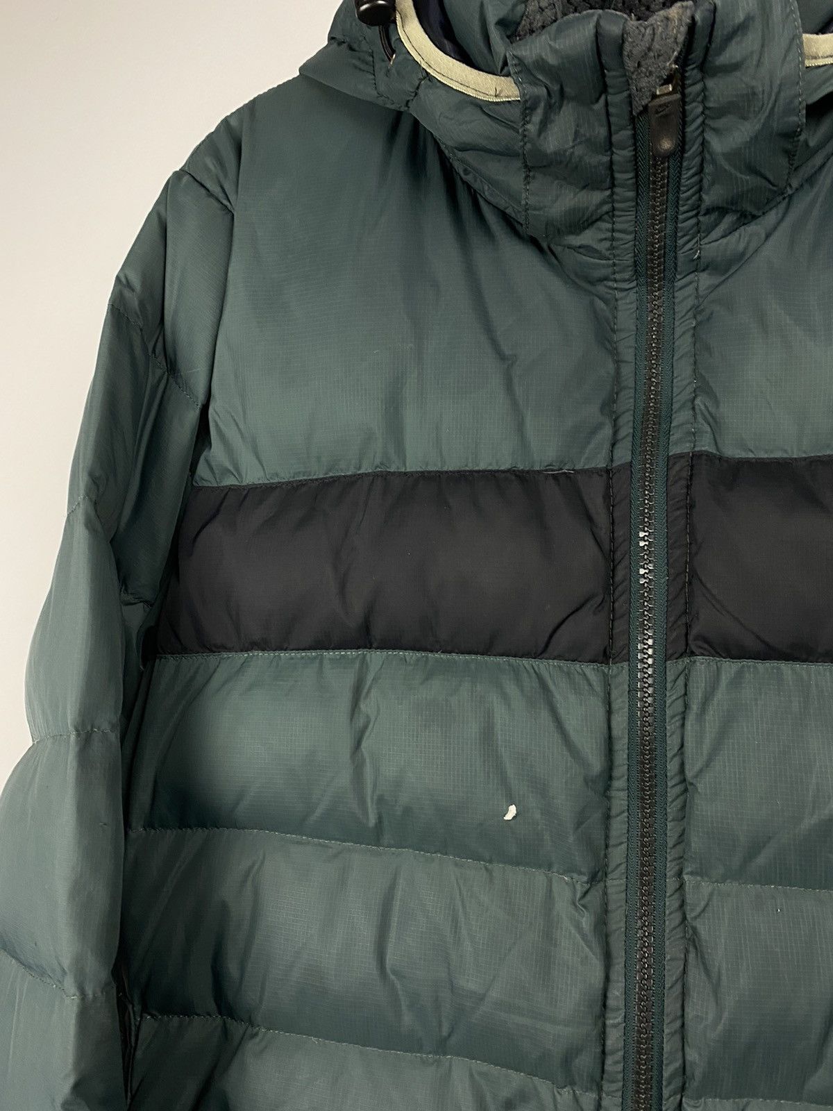 Nike × Vintage Nike vintage green puffer jacket small swoosh Size US M / EU 48-50 / 2 - 5 Thumbnail