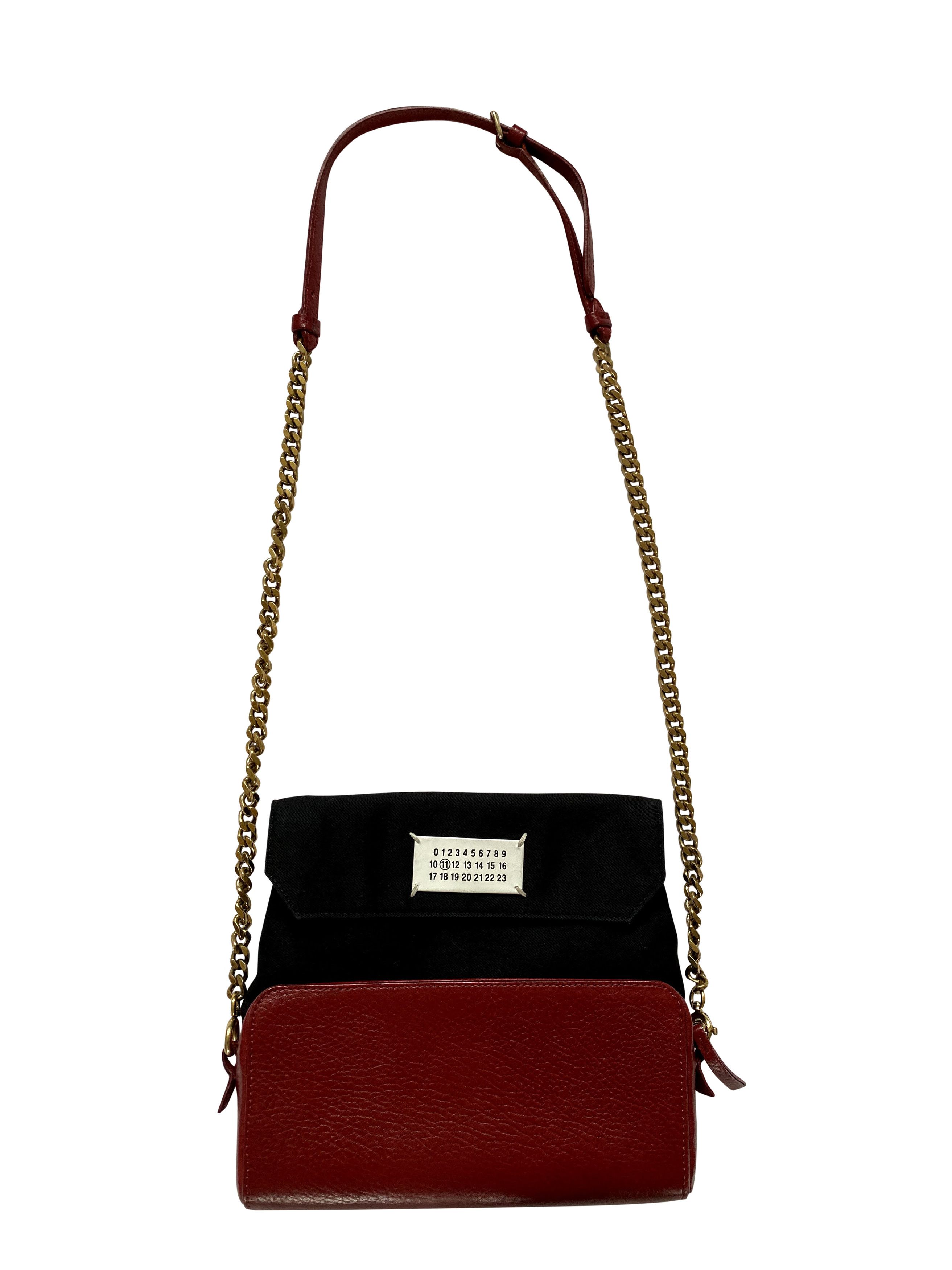 Maison Margiela Red Leather Shoulder Bag, Women's