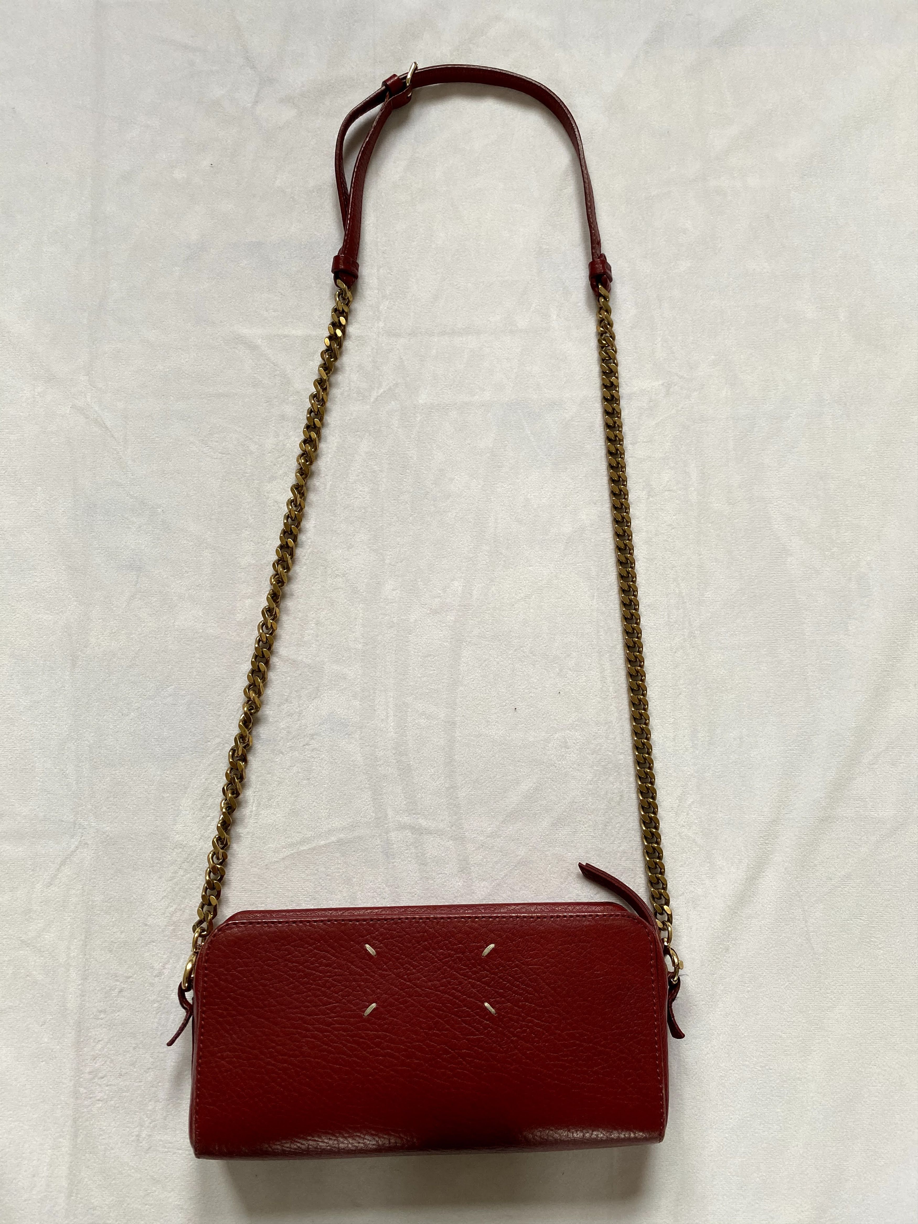 Maison Margiela ⚡️QUICK SALE⚡️ Maison Margiela Red Leather Shoulder Bag Size ONE SIZE - 3 Thumbnail