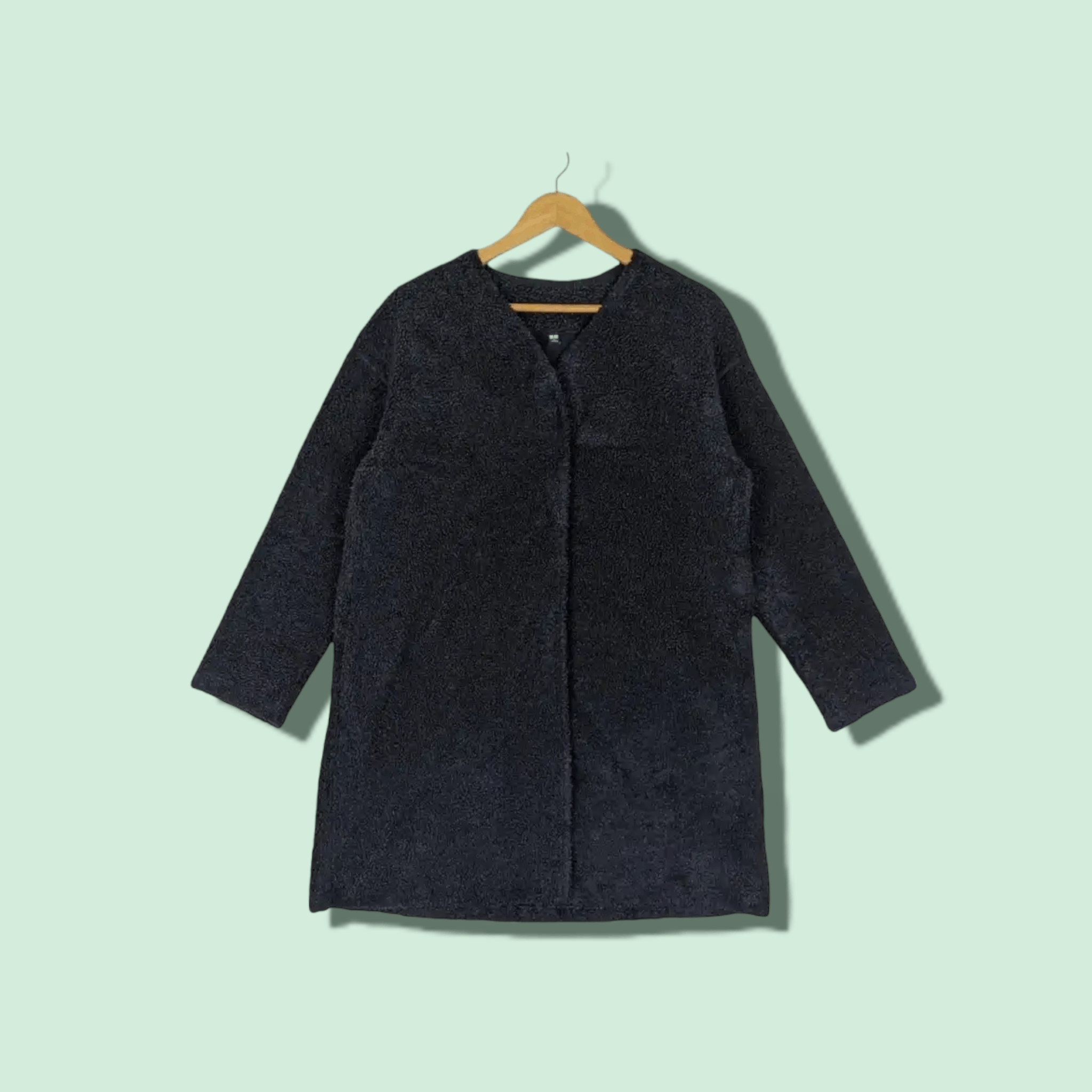 Uniqlo UNIQLO Fleece Fluffy Trench Jacket Size L / US 10 / IT 46 - 1 Thumbnail