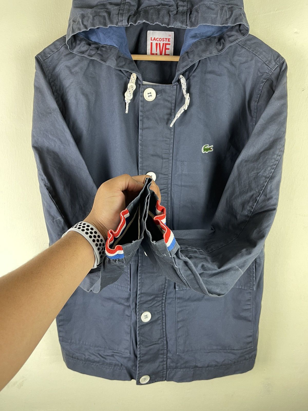 Lacoste × Vintage Vintage Lacoste Live Multi Pocket Polyester Jacket Size US L / EU 52-54 / 3 - 5 Thumbnail