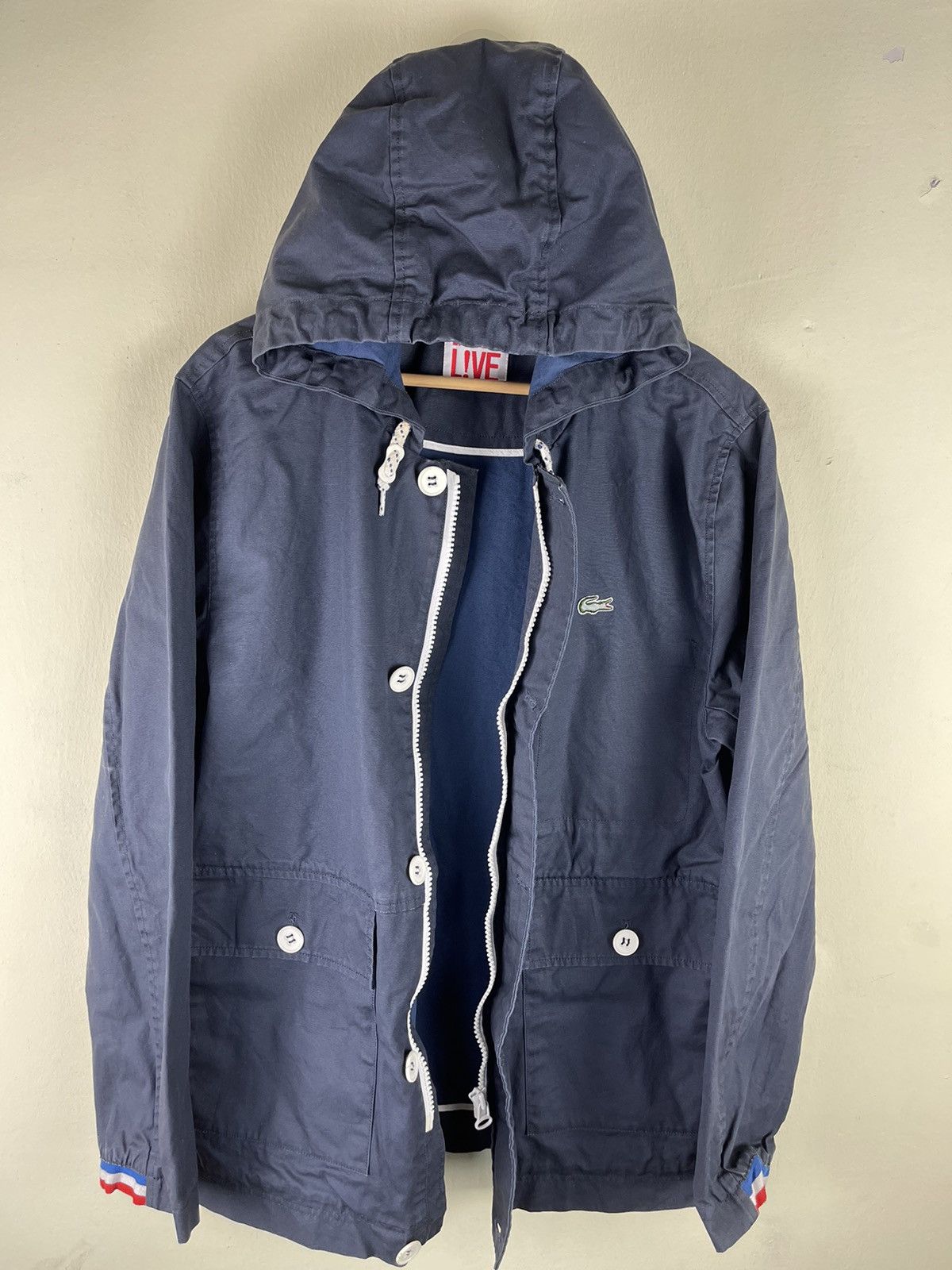 Lacoste × Vintage Vintage Lacoste Live Multi Pocket Polyester Jacket Size US L / EU 52-54 / 3 - 10 Thumbnail