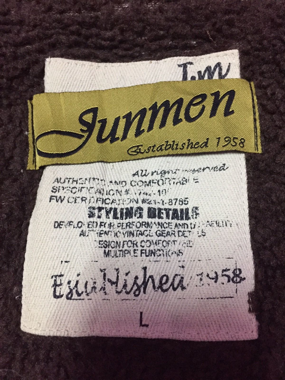 Japanese Brand Last Drop Vintage Jun Men Riversable Jackets Size L Size US L / EU 52-54 / 3 - 4 Thumbnail