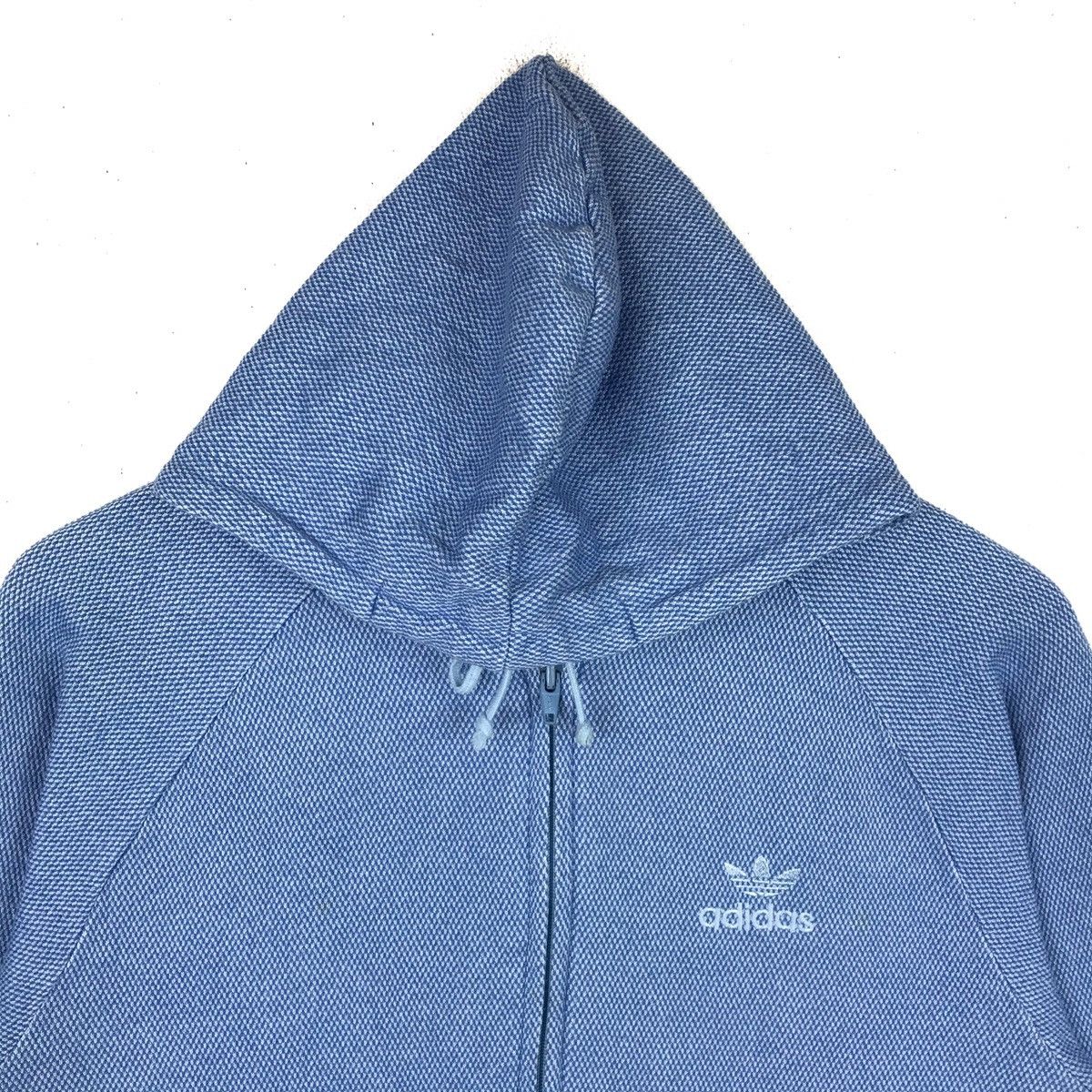 Adidas Vintage 90s Adidas Minimalist Zip Up Hoodie Pullover Size US M / EU 48-50 / 2 - 2 Thumbnail