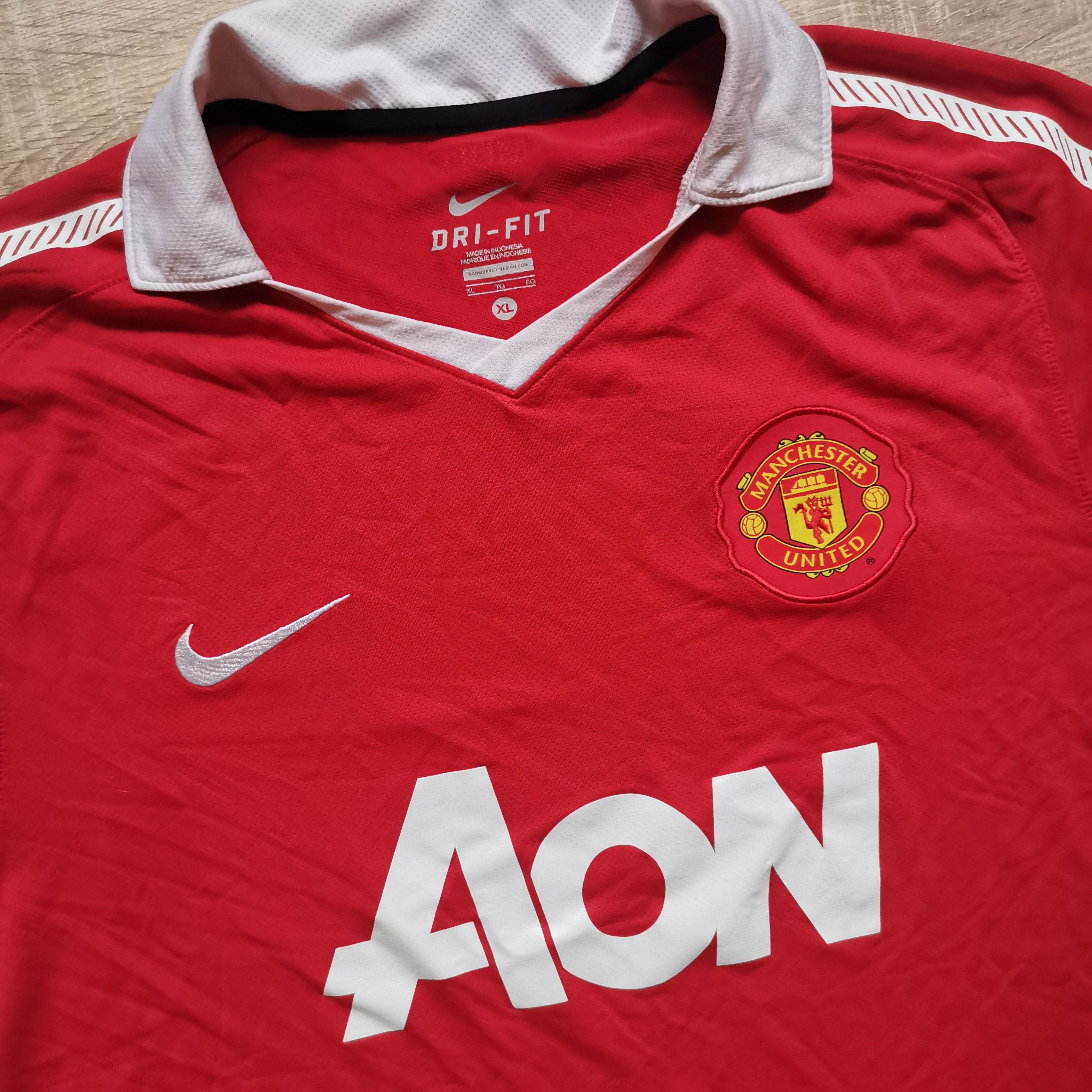 Nike Nike Manchester united 2010 2011 home shirt soccer Size US XL / EU 56 / 4 - 2 Thumbnail