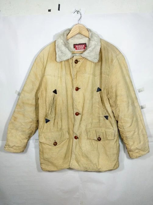 Sugar Cane Vintage Sugarcane Military Usa Sherpa corduroy jacket Size US XL / EU 56 / 4 - 4 Thumbnail