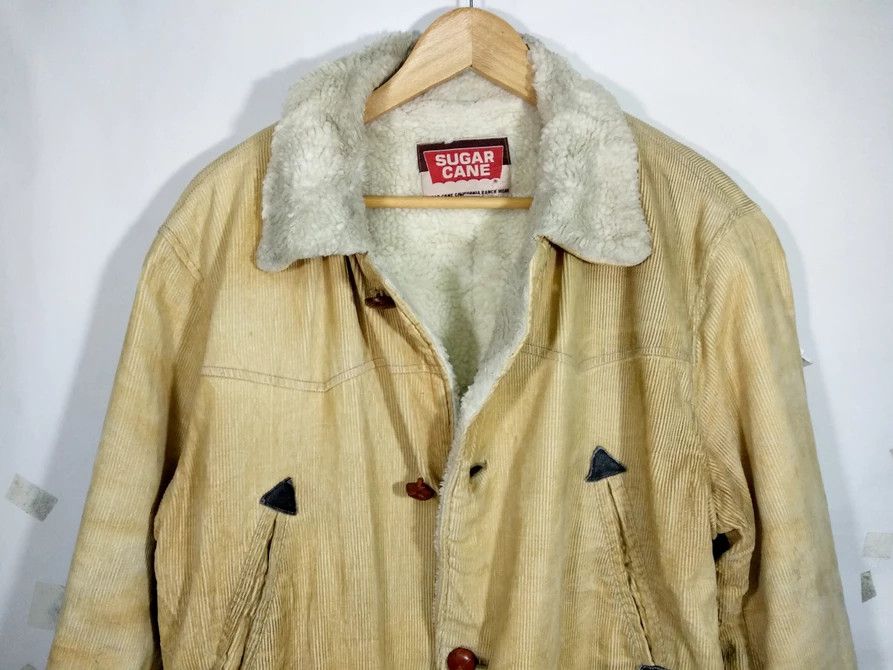 Sugar Cane Vintage Sugarcane Military Usa Sherpa corduroy jacket Size US XL / EU 56 / 4 - 1 Thumbnail