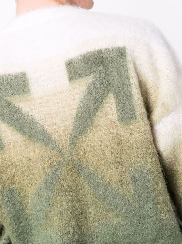 Off-White Off-White Diag brushed-knit jumper Size US L / EU 52-54 / 3 - 3 Thumbnail