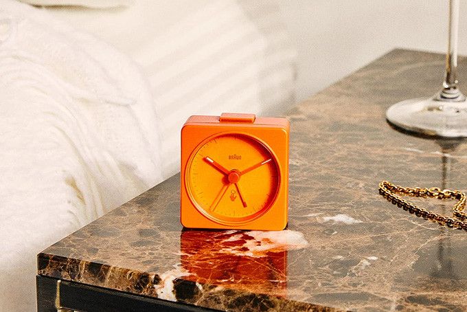 Virgil Abloh Braun Off-White Alarm Clock Set Pale Blue/Orange - US