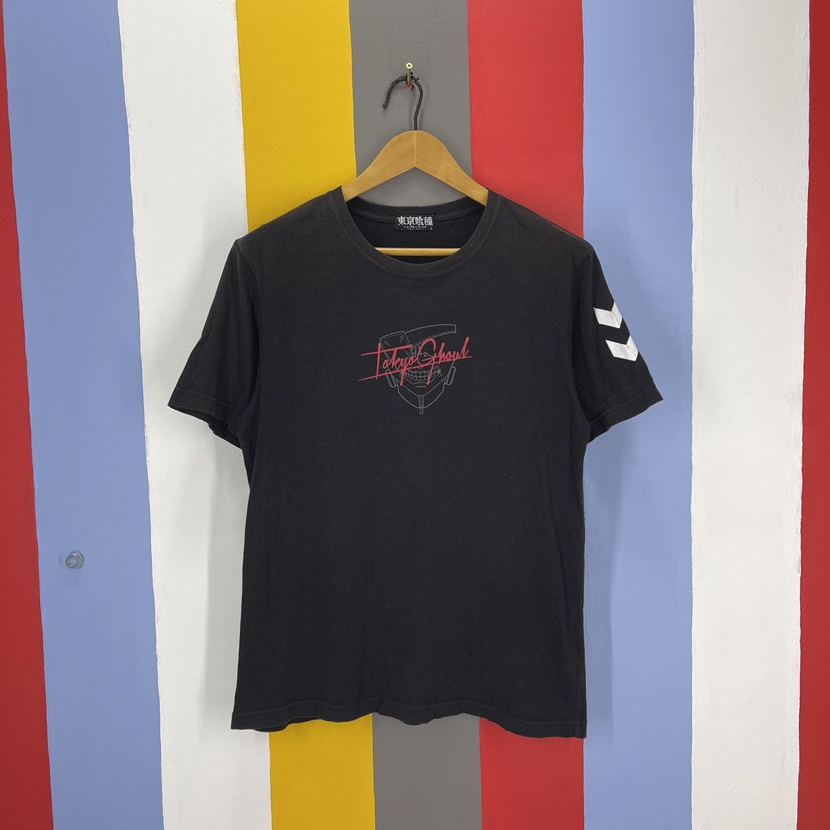 image of Anima Tokyo Ghoul Crew Neck T Shirt 1114/am in Black, Men's (Size Medium)