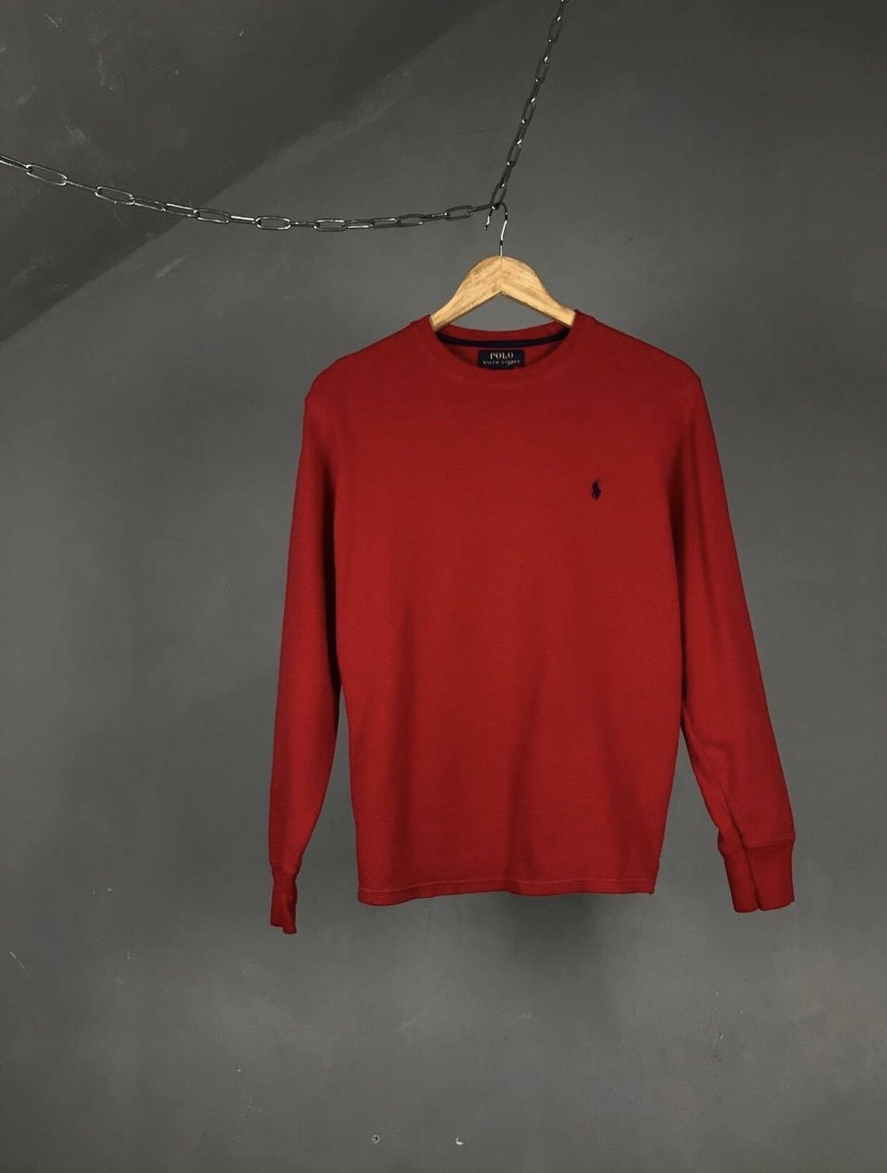 Polo Ralph Lauren Polo Ralph Lauren luxury streetwear vintage red sweatshirt Size US S / EU 44-46 / 1 - 1 Thumbnail