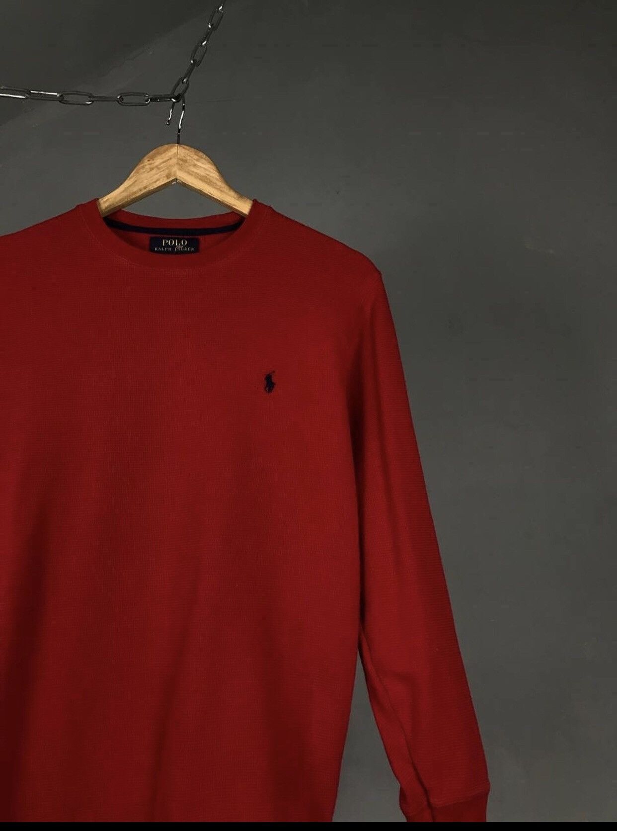 Polo Ralph Lauren Polo Ralph Lauren luxury streetwear vintage red sweatshirt Size US S / EU 44-46 / 1 - 2 Thumbnail