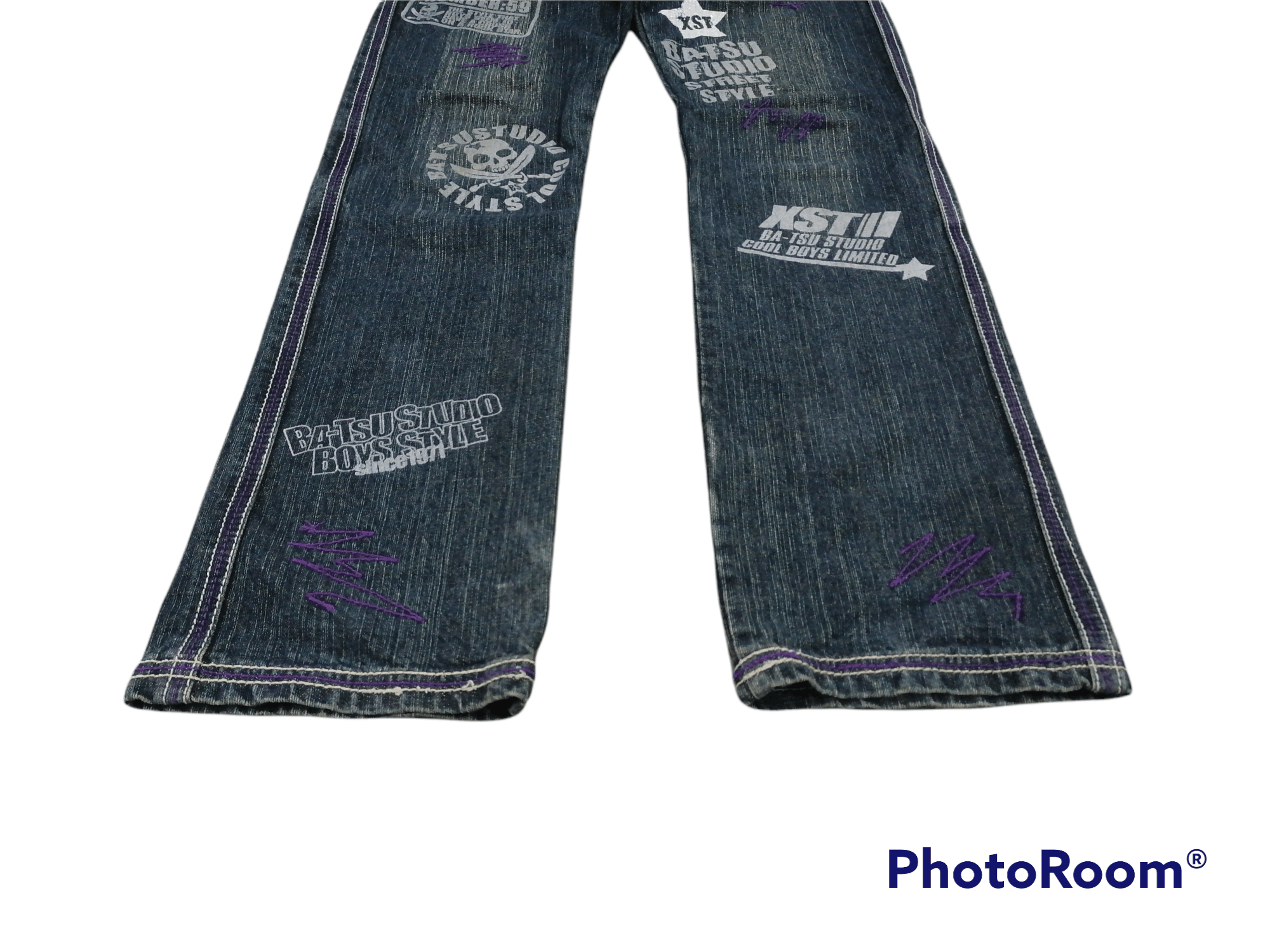 Hysteric Glamour Sickkk🔥Ba-tsu Studio Boys Rock Star Denim Pants⚡⚡⚡ Size US 27 - 2 Thumbnail