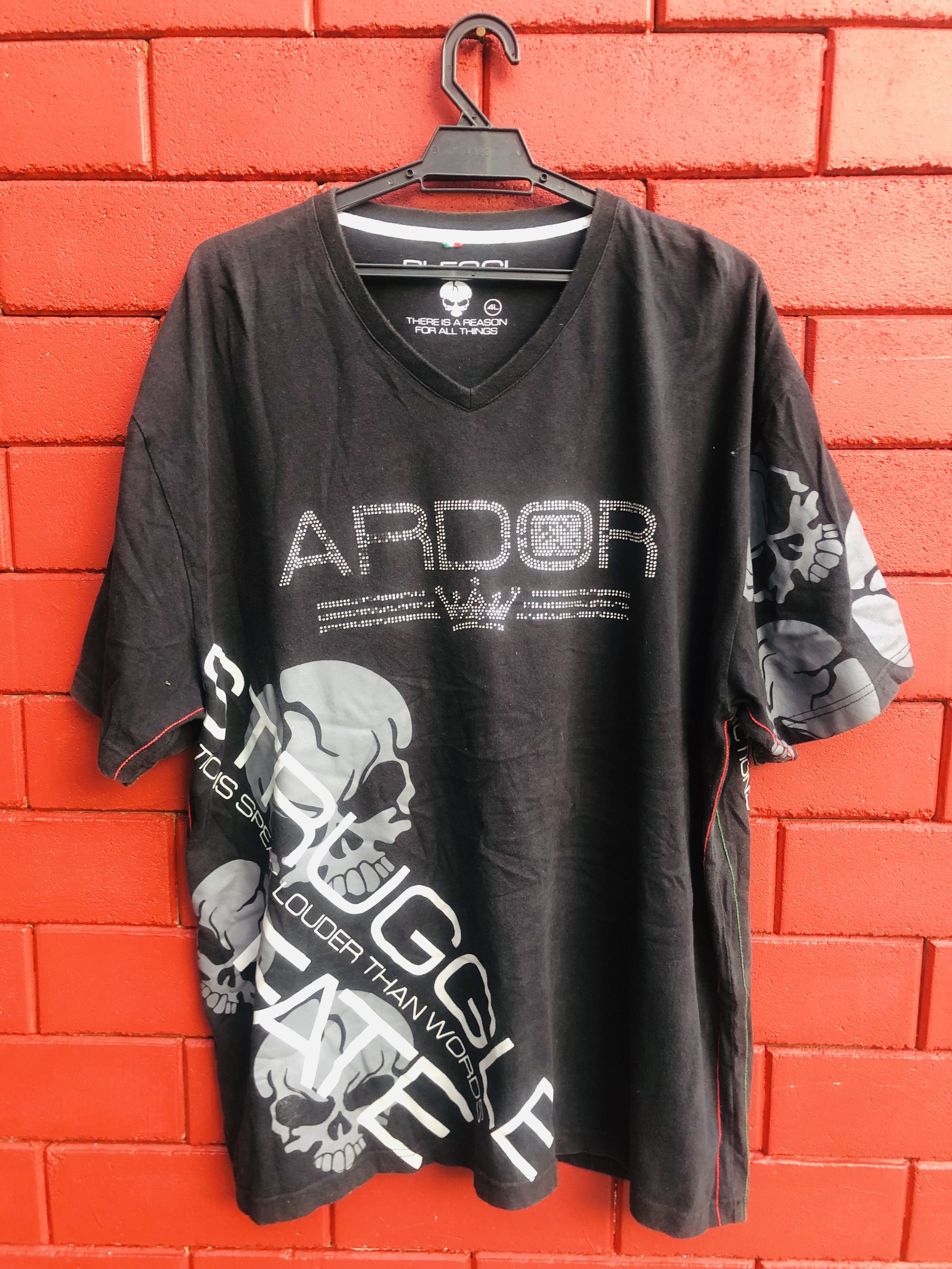 image of Vintage Pleggy Ardor Struggle Fate Designed Fashion Style in Black, Men's (Size XL)
