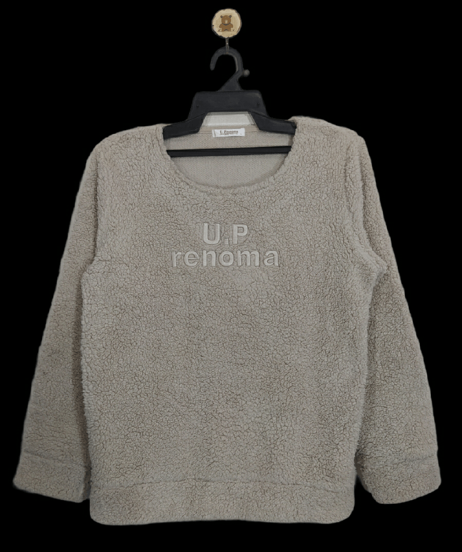 Japanese Brand Japanese brand X Embroidered Renoma Up Fleece Sweatshirt Size US L / EU 52-54 / 3 - 1 Thumbnail