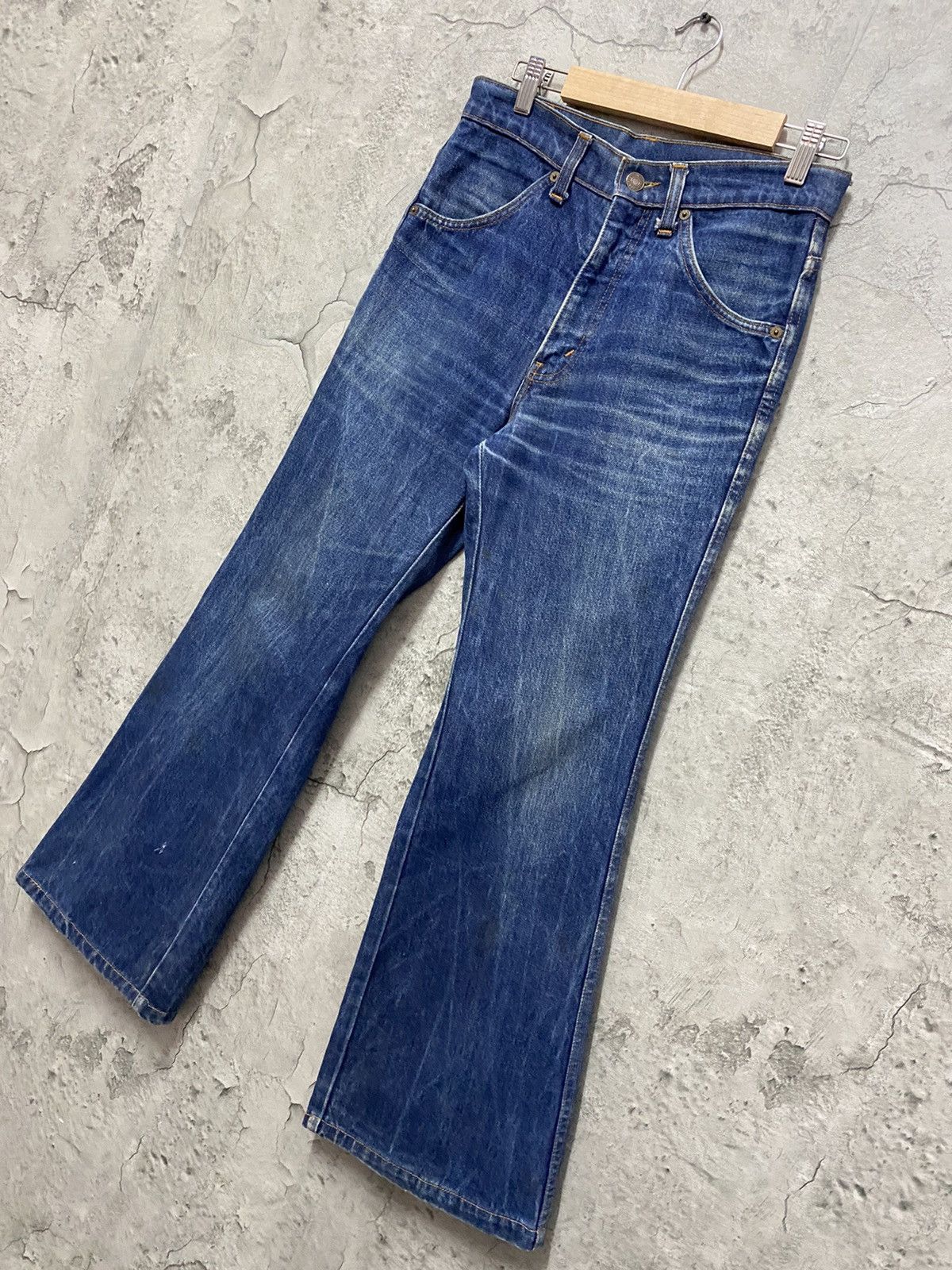 Levi's × Vintage Vintage Flared Levis 350 Bootcut Rare Black Tab Denim Pants Size US 29 - 4 Thumbnail