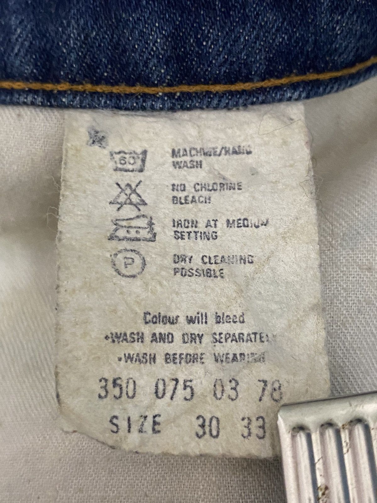 Levi's × Vintage Vintage Flared Levis 350 Bootcut Rare Black Tab Denim Pants Size US 29 - 19 Thumbnail