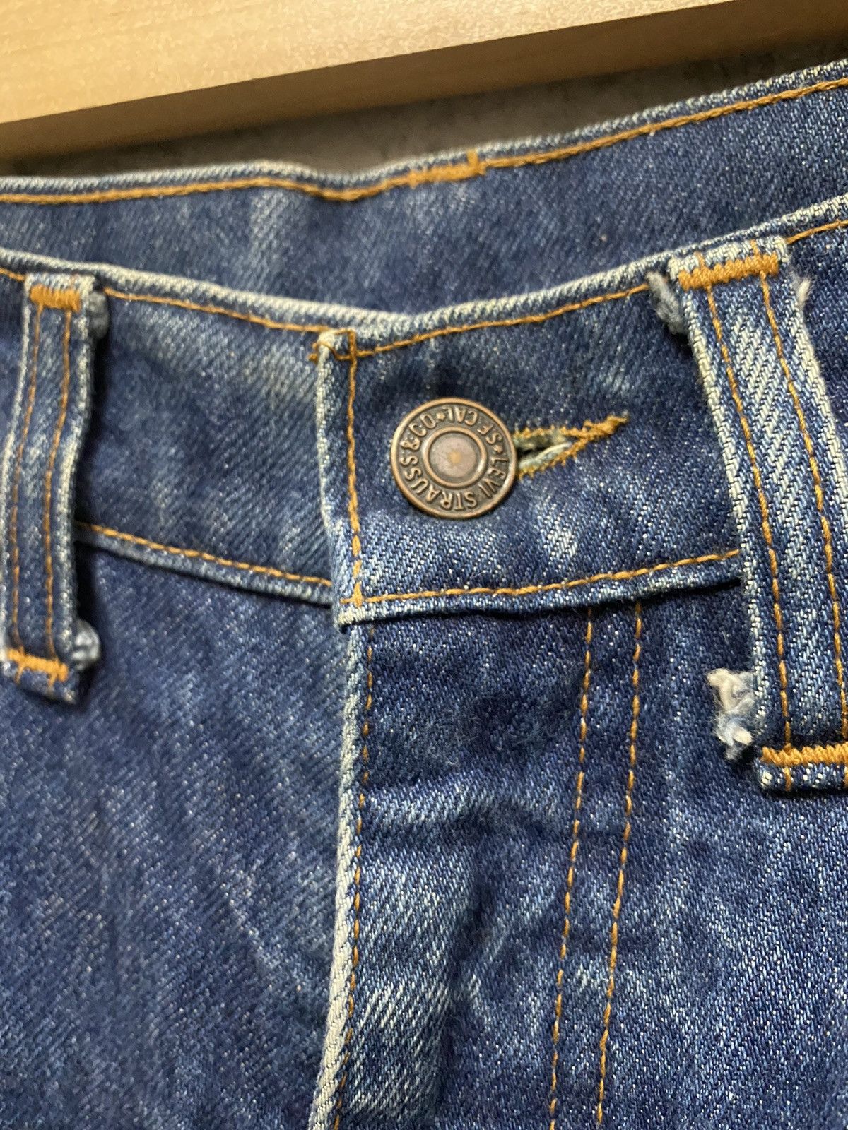 Levi's × Vintage Vintage Flared Levis 350 Bootcut Rare Black Tab Denim Pants Size US 29 - 16 Thumbnail