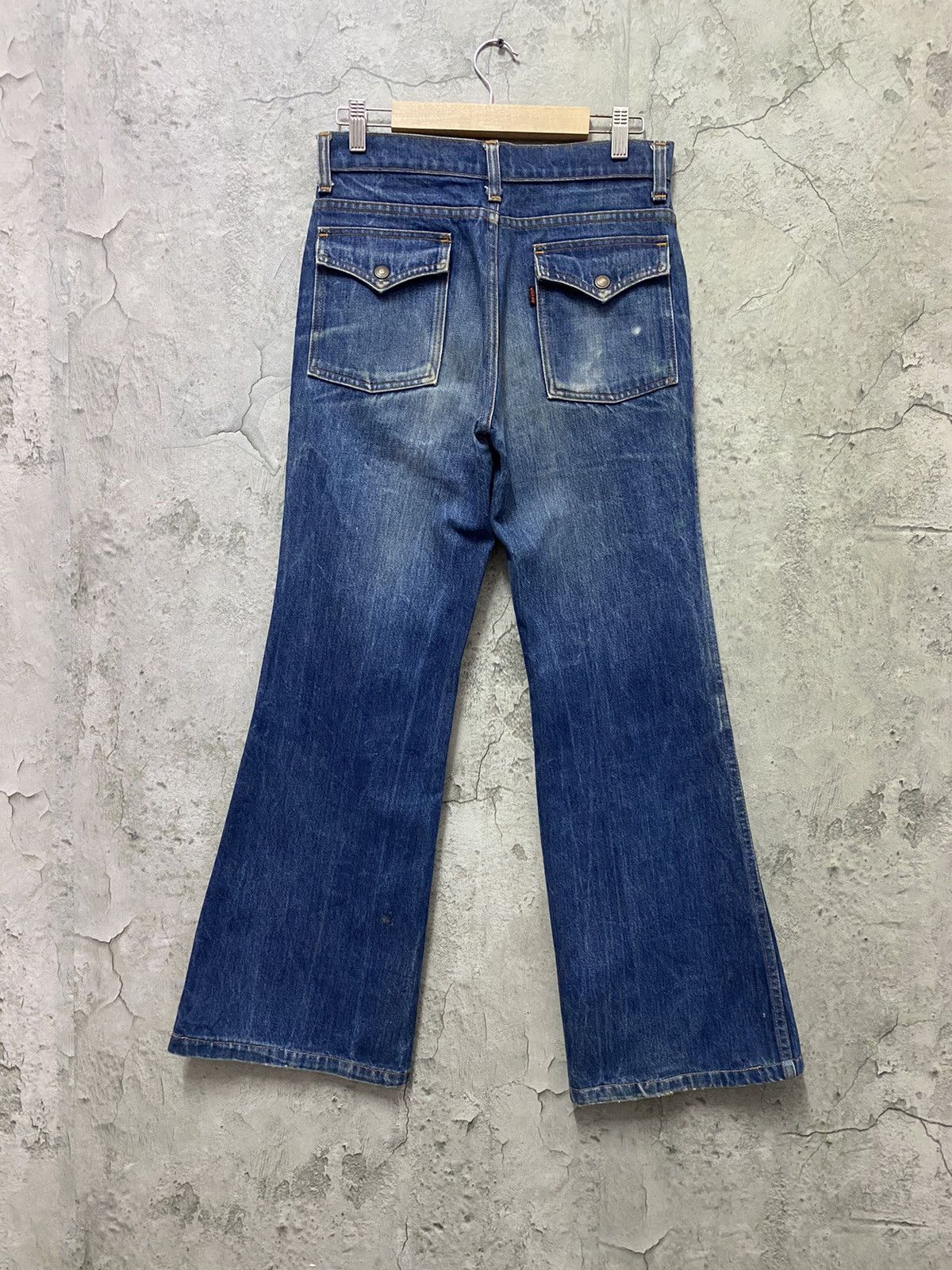 Levi's × Vintage Vintage Flared Levis 350 Bootcut Rare Black Tab Denim Pants Size US 29 - 2 Thumbnail
