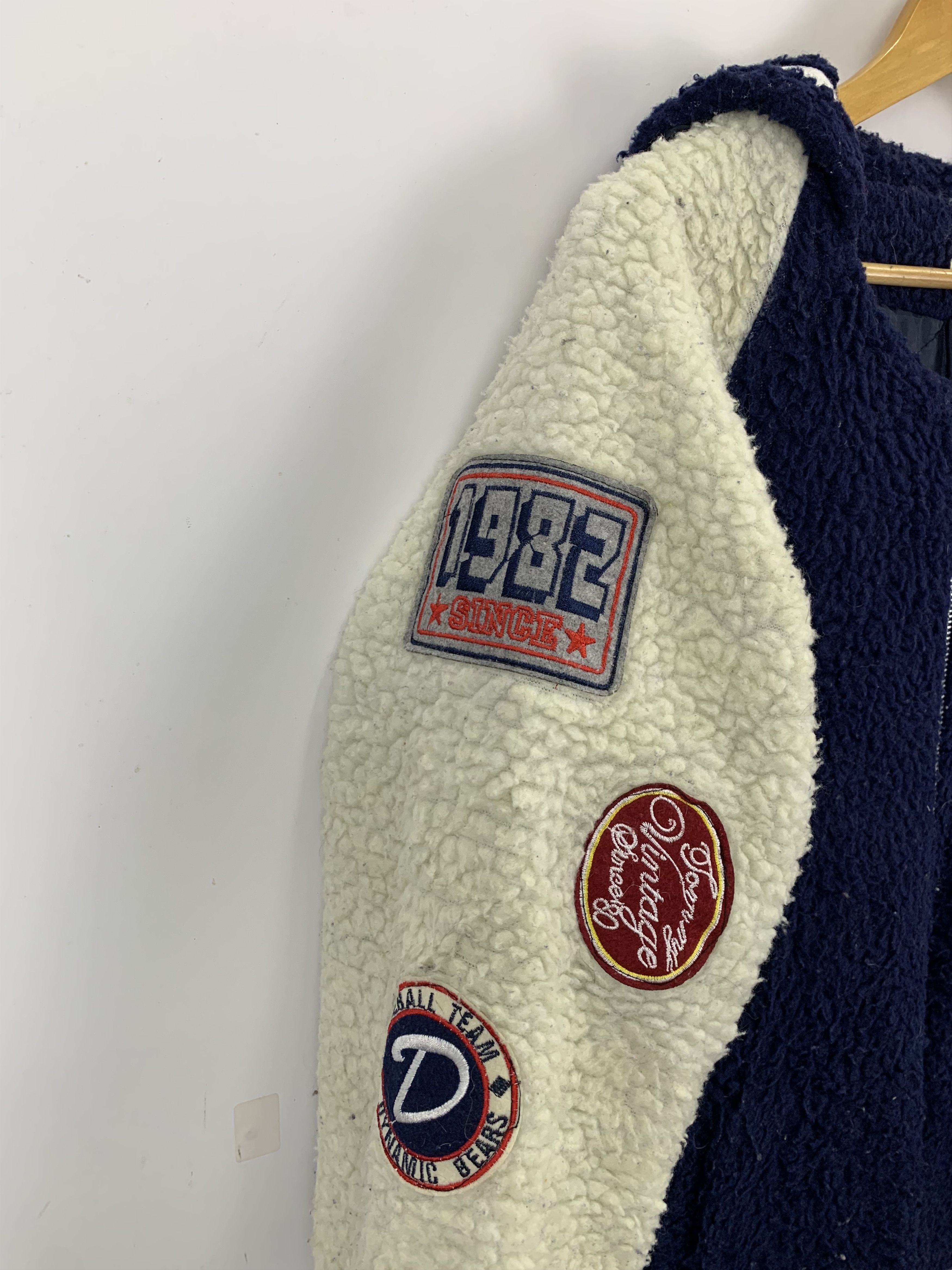 Japanese Brand × Vintage Vintage Yankee Bomber Fleece Hoodie Jacket J0846 Size US L / EU 52-54 / 3 - 14 Thumbnail