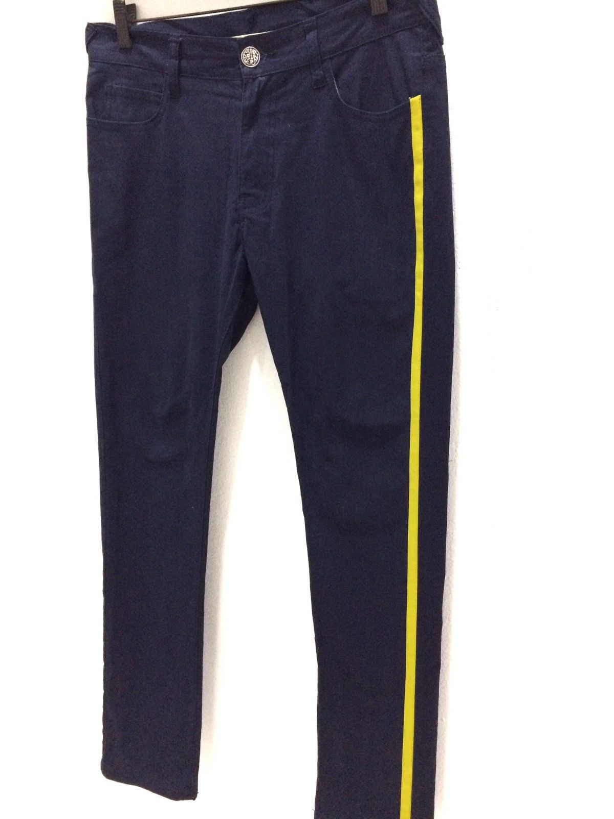 Japanese Brand Punk Drunkers Made In Japan Striped Yellow Tr Size US 32 / EU 48 - 4 Thumbnail