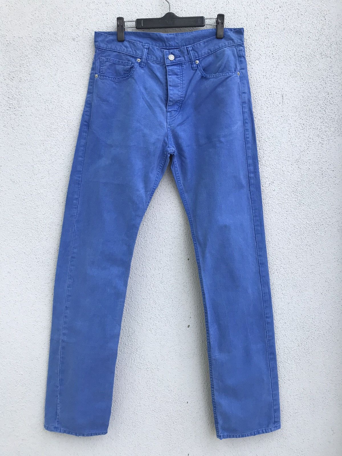 Japanese Brand Blue Label United Arrows Blue Tie Dye Design Denim Jeans Size US 34 / EU 50 - 1 Thumbnail
