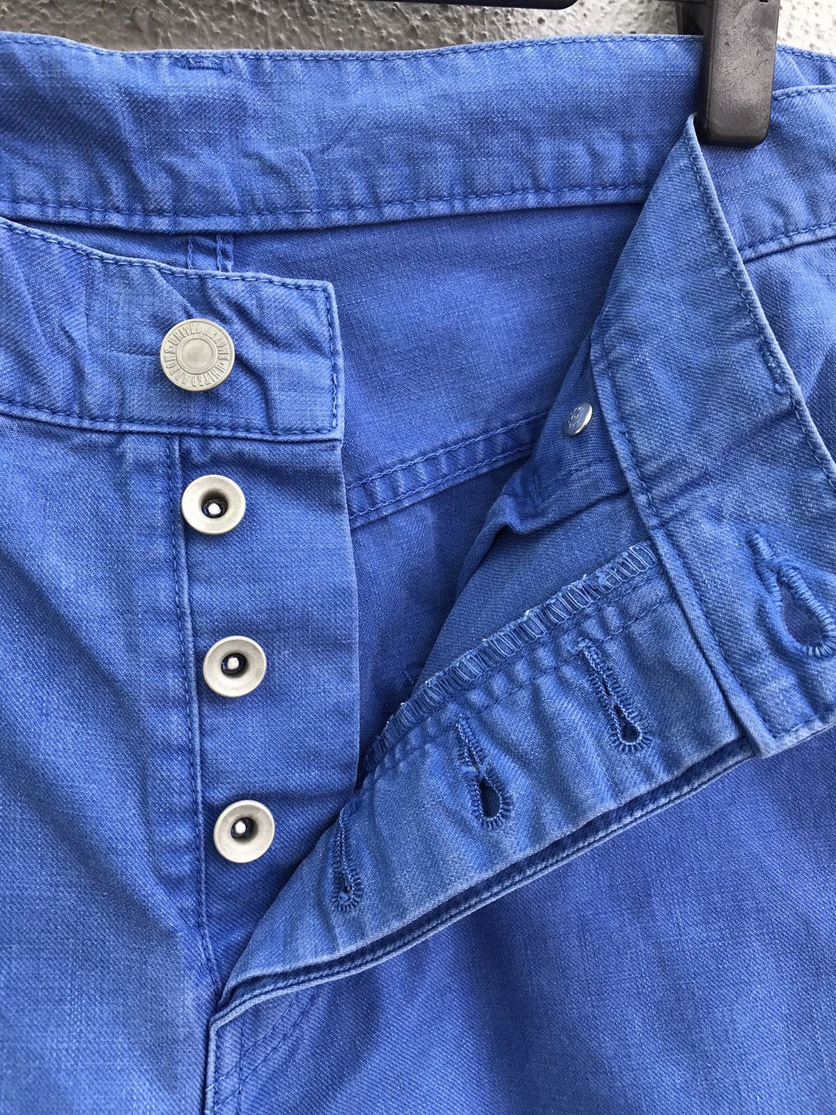 Japanese Brand Blue Label United Arrows Blue Tie Dye Design Denim Jeans Size US 34 / EU 50 - 5 Thumbnail
