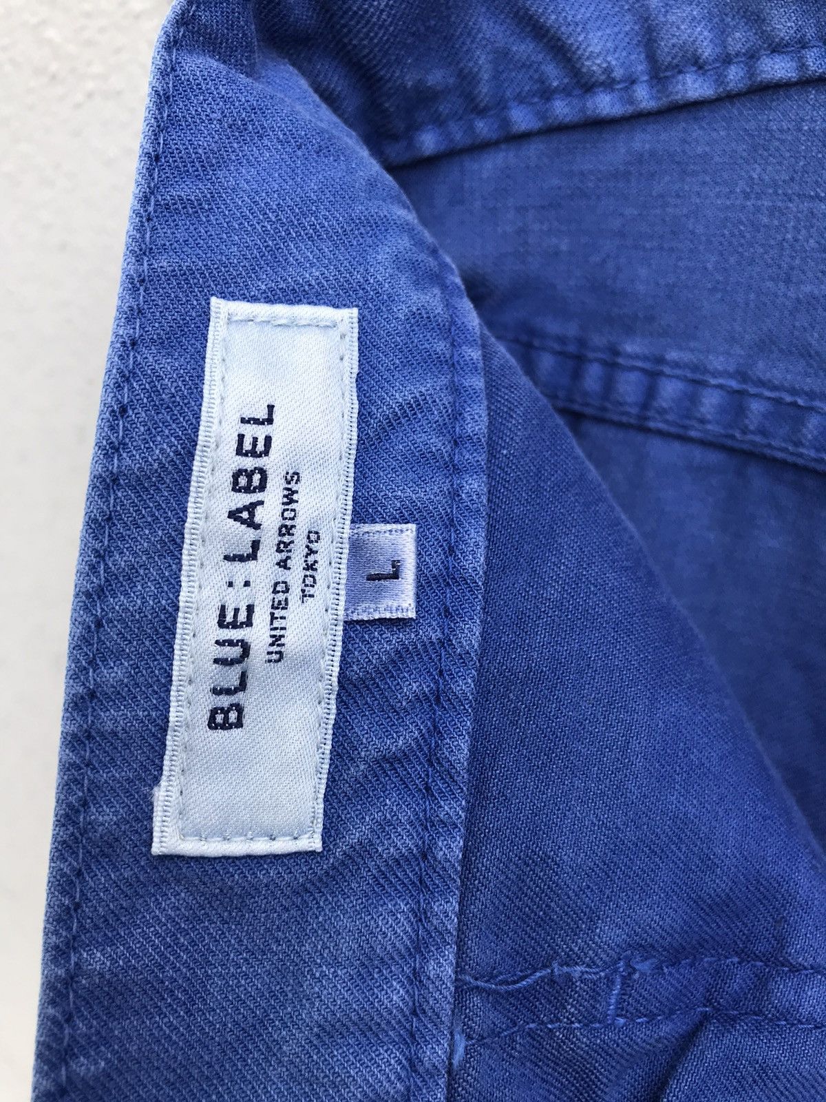 Japanese Brand Blue Label United Arrows Blue Tie Dye Design Denim Jeans Size US 34 / EU 50 - 7 Thumbnail