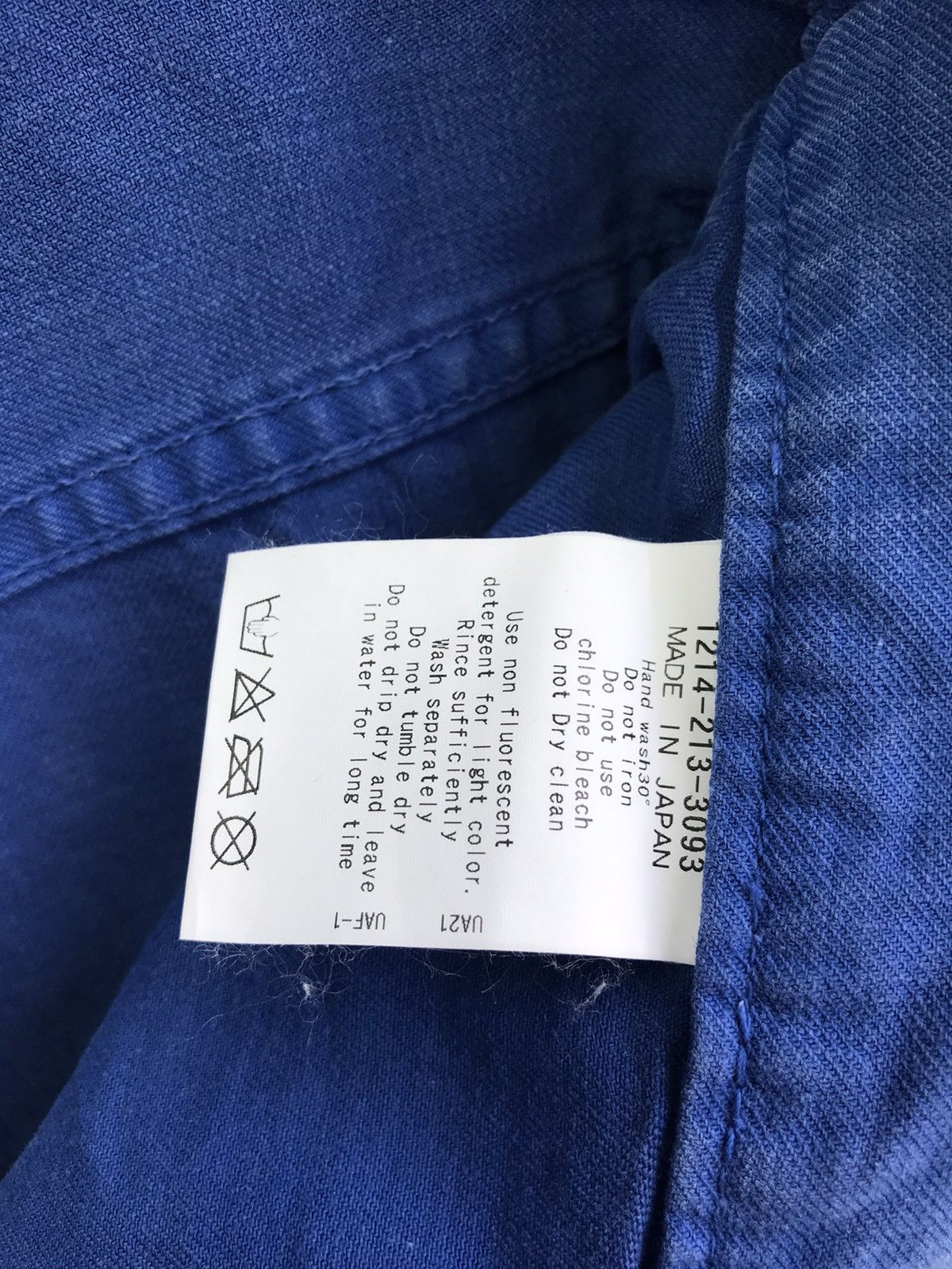 Japanese Brand Blue Label United Arrows Blue Tie Dye Design Denim Jeans Size US 34 / EU 50 - 6 Thumbnail