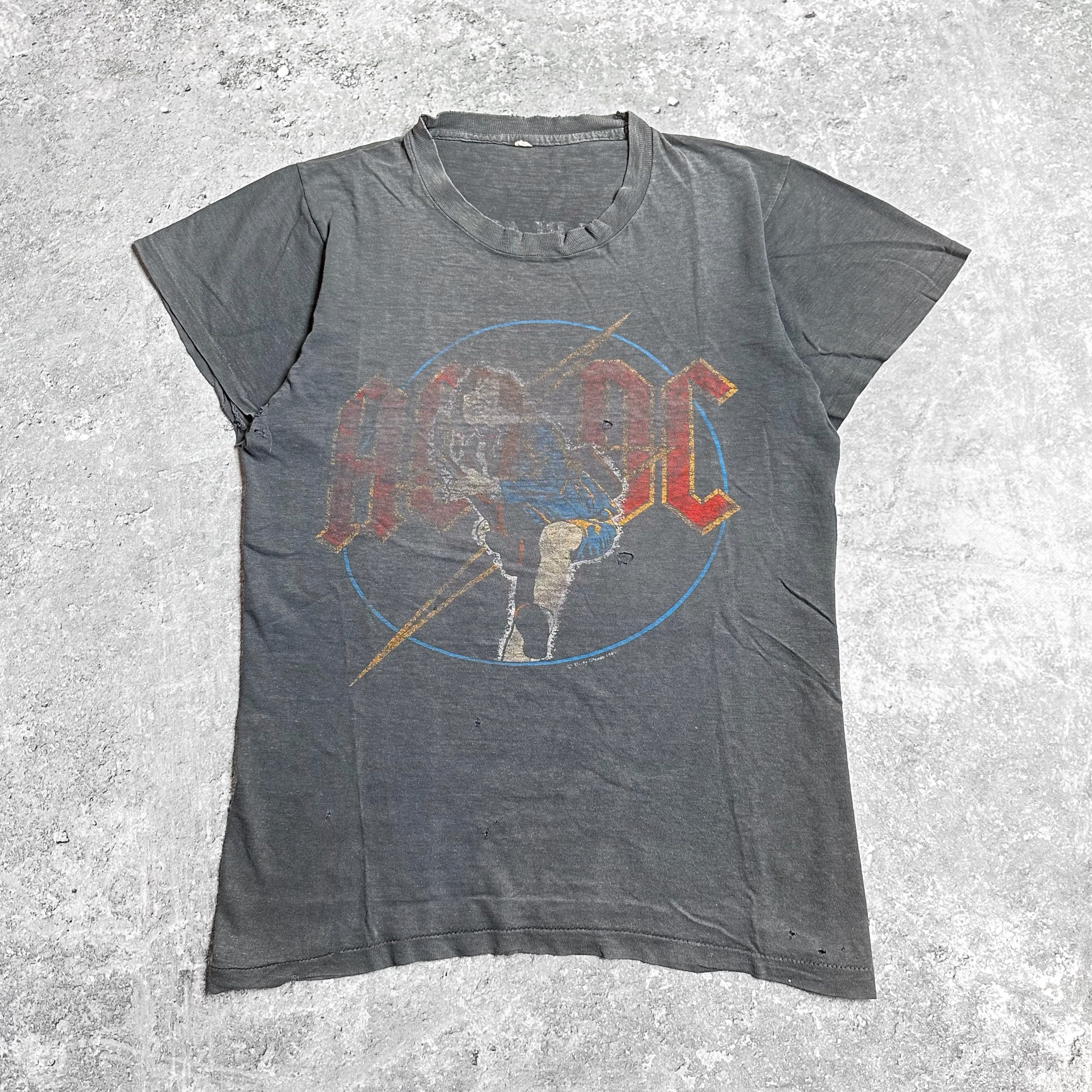 Ac/Dc × Band Tees × Vintage ACDC 1980 ‘Back In Black’ Tour T-Shirt ...