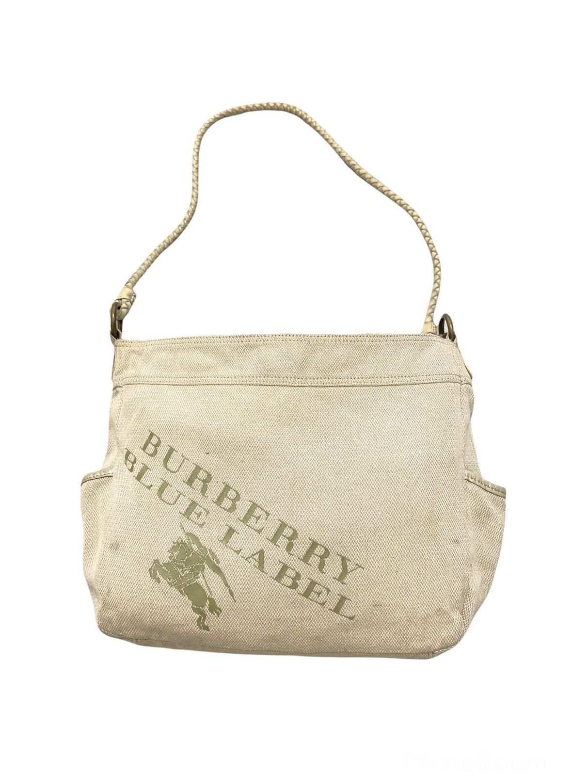 image of Burberry Blue Label Big Logo Canvas Crossbody Bag, Women's