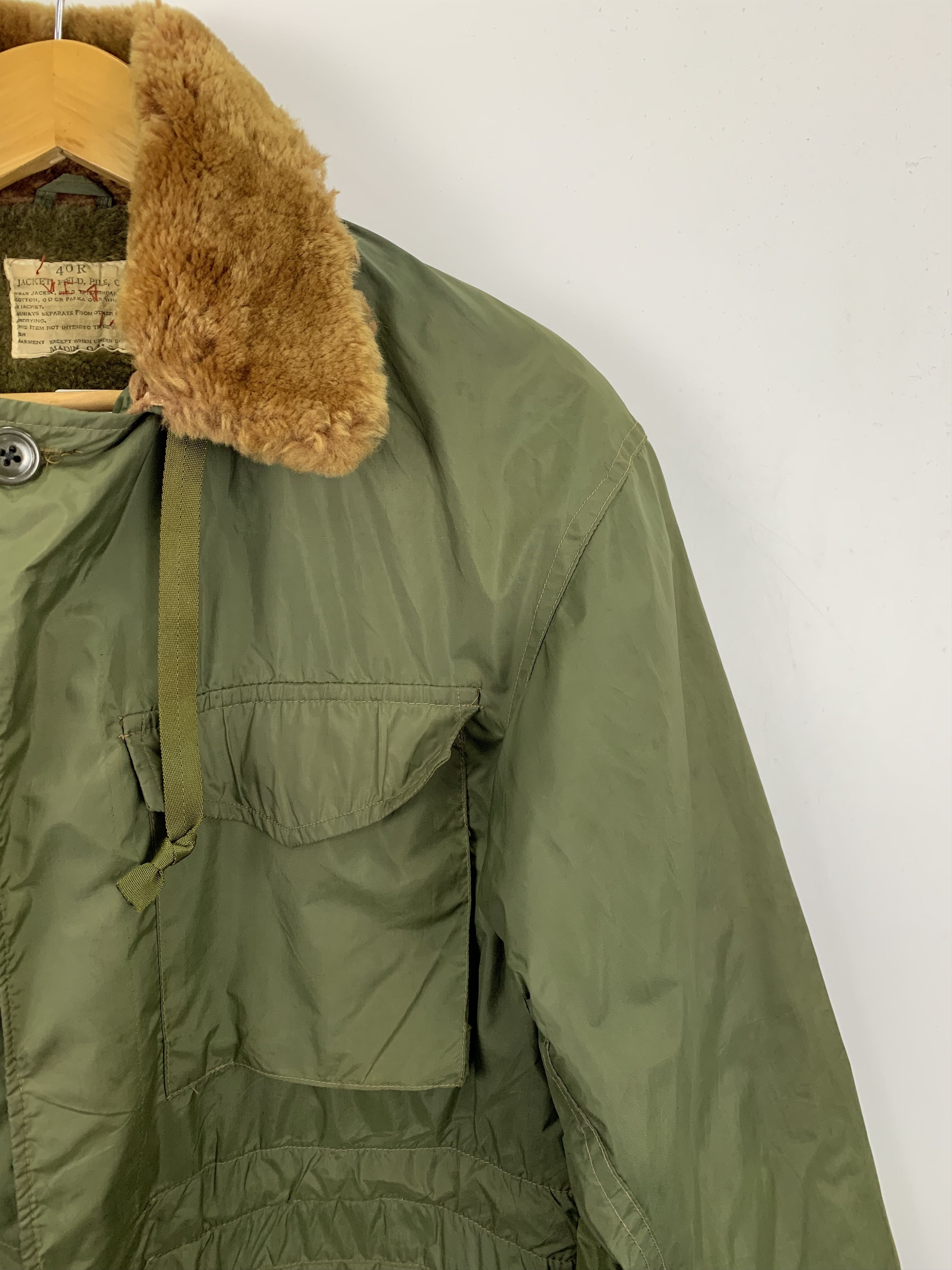 Vintage Vintage 80s Military Parka Sherpa Jacket J0843 Size US M / EU 48-50 / 2 - 8 Thumbnail