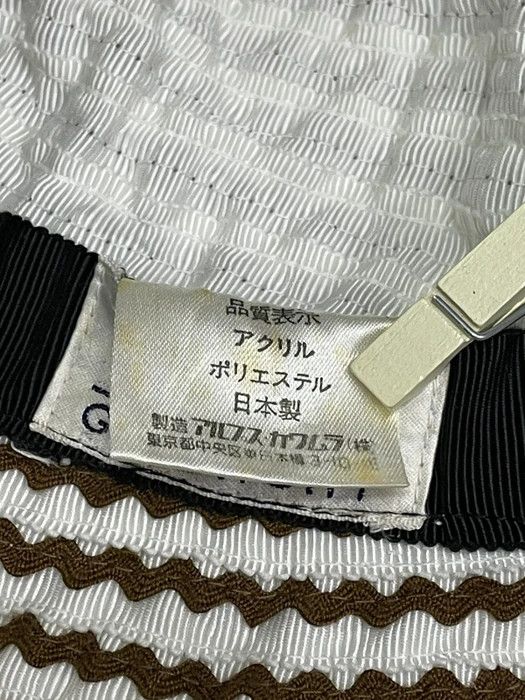 Givenchy Vintage GIVENCHY CHAPEAUX Acrylic-Poly Striped Bucket Hat Size ONE SIZE - 7 Thumbnail