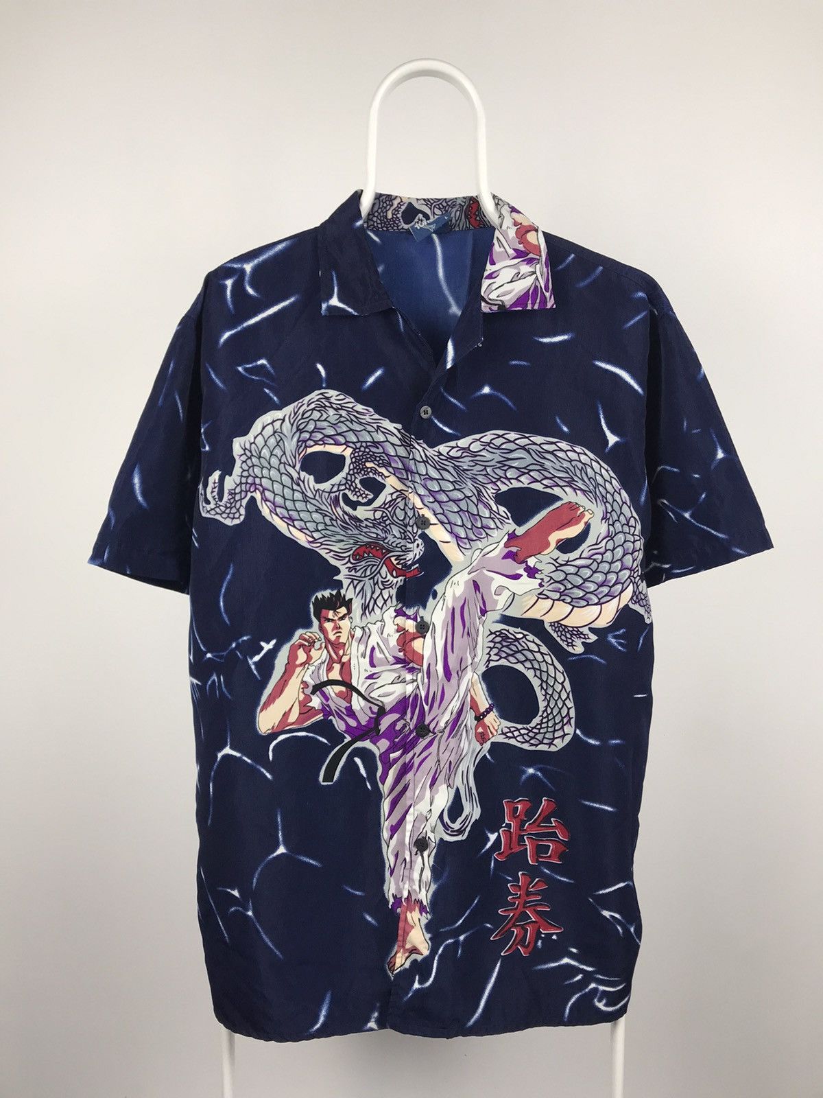 Anime Vintage Short Sleeve Shirt Anime Fighter Karate Thakwondoo Size US L / EU 52-54 / 3 - 1 Thumbnail