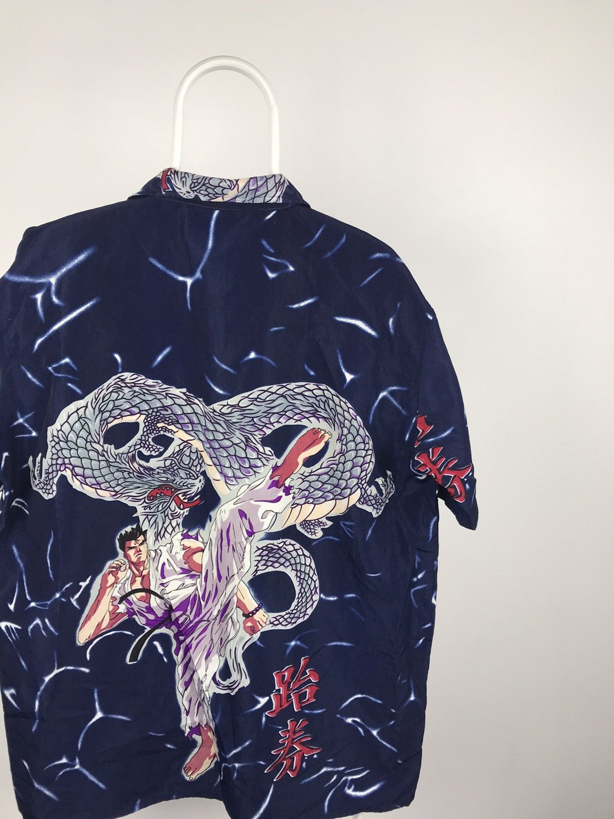 Anime Vintage Short Sleeve Shirt Anime Fighter Karate Thakwondoo Size US L / EU 52-54 / 3 - 5 Thumbnail