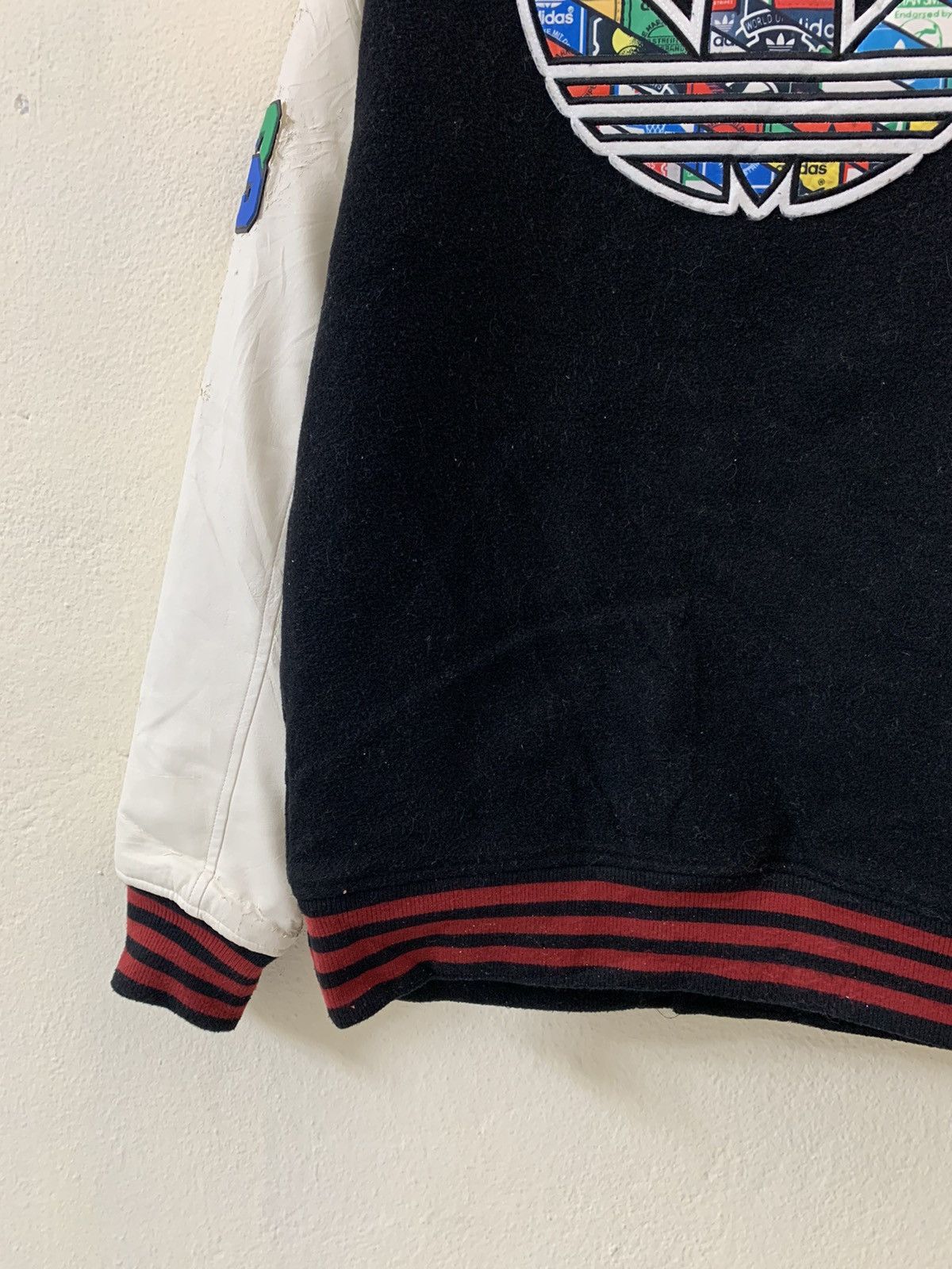 Adidas Adidas Nice Design Big Logo Varsity Jacket Size US L / EU 52-54 / 3 - 3 Thumbnail