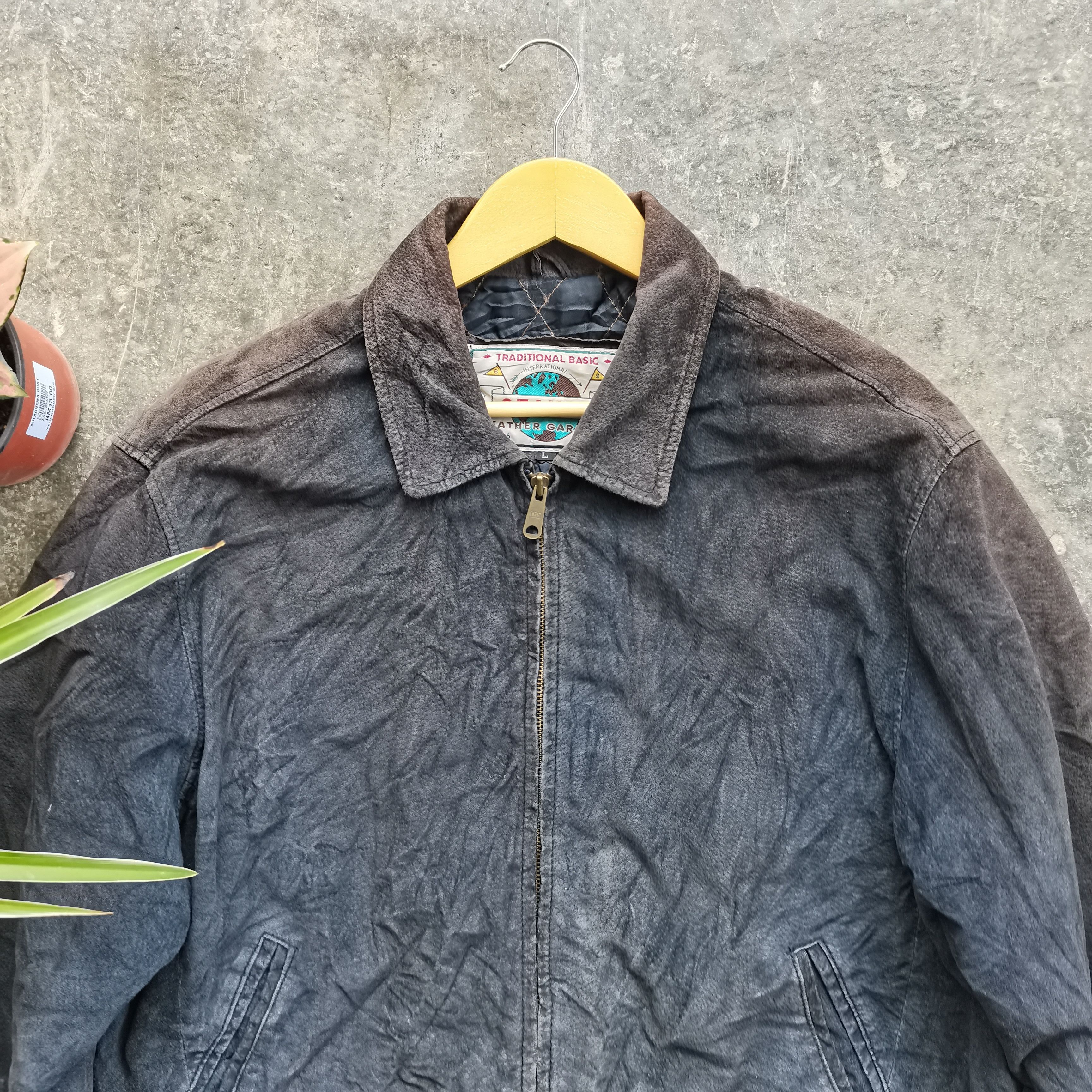 Vintage Send Offer🔥Vintage 90s SEAHOP Korean Style Leather Jacket Size US L / EU 52-54 / 3 - 3 Thumbnail
