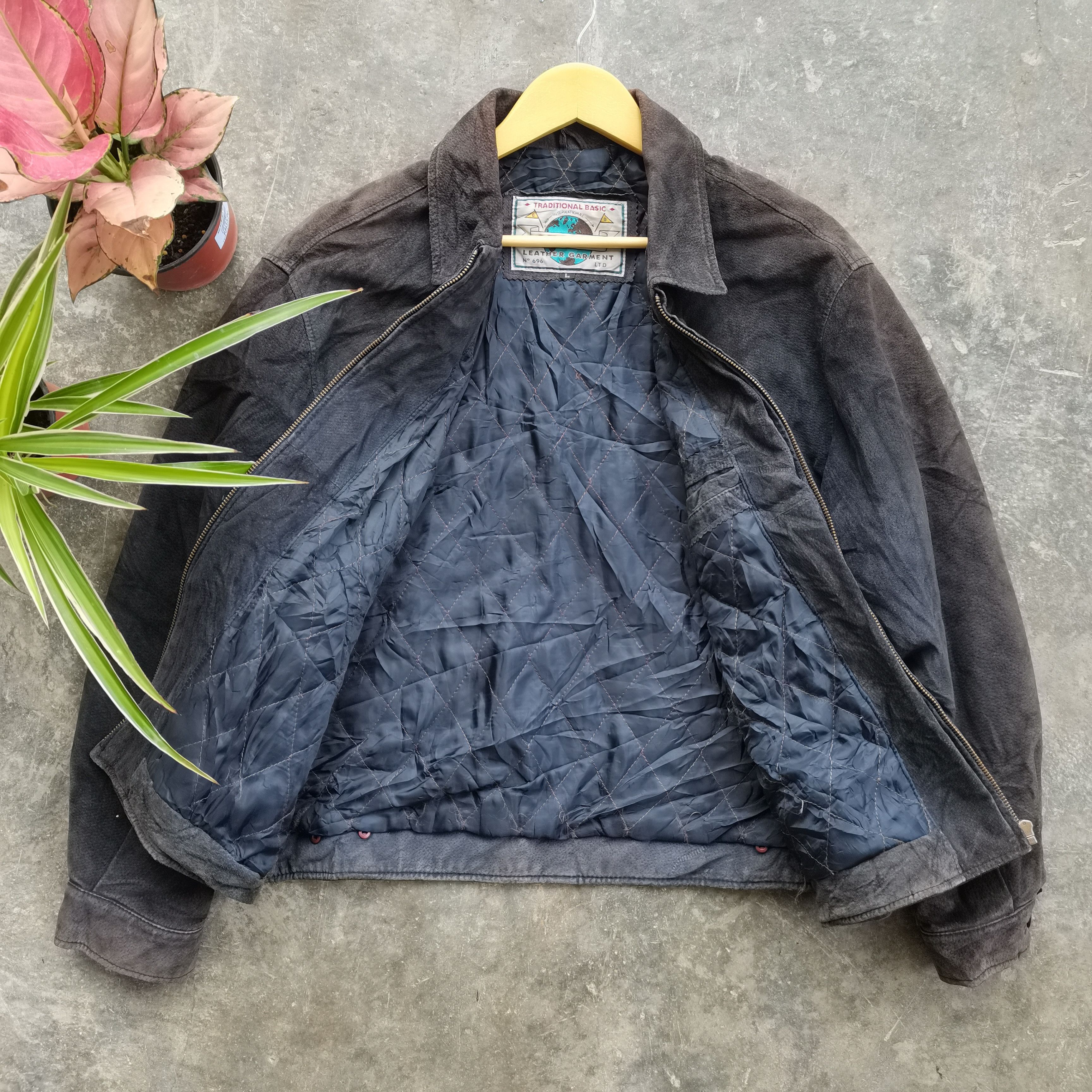 Vintage Send Offer🔥Vintage 90s SEAHOP Korean Style Leather Jacket Size US L / EU 52-54 / 3 - 2 Thumbnail