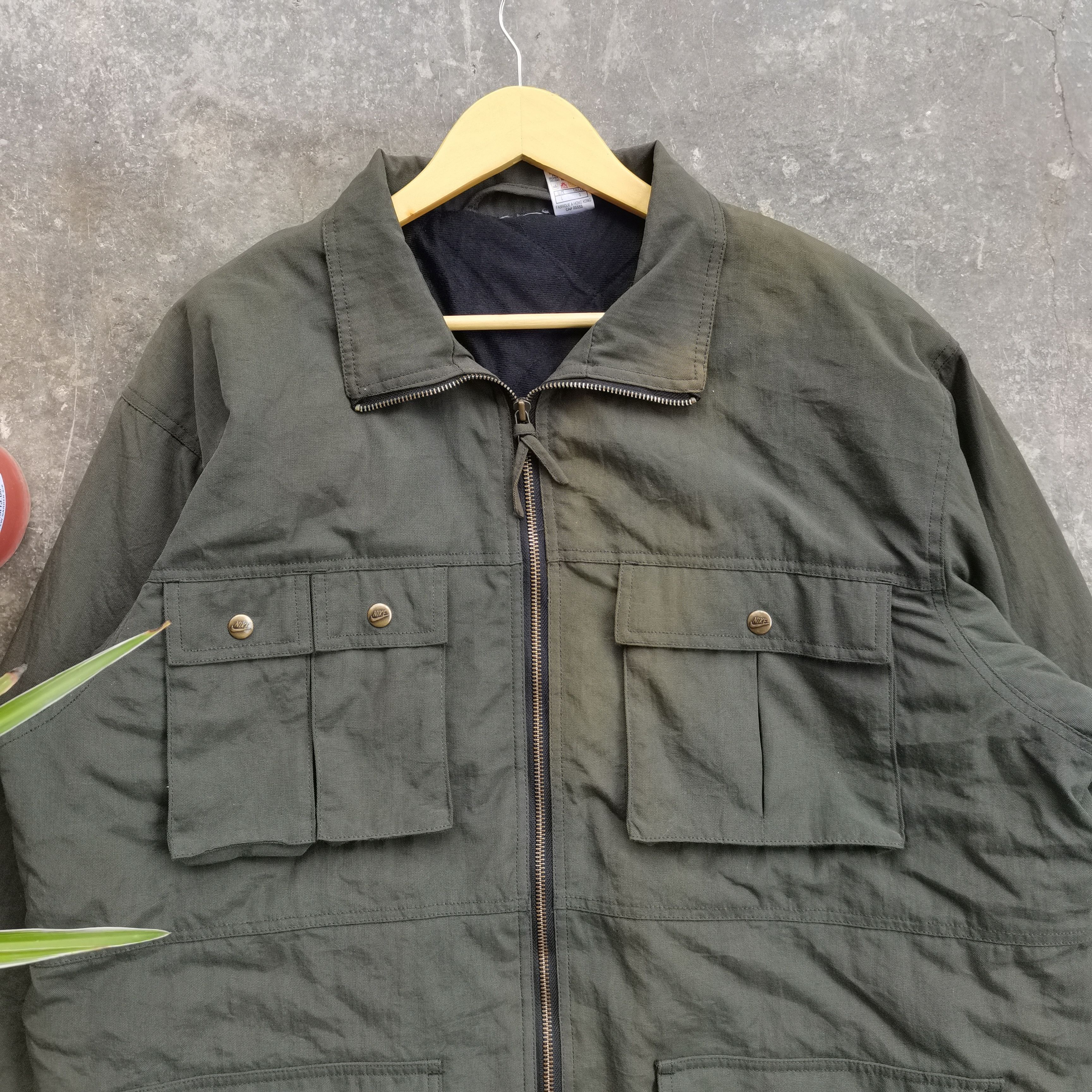 Nike Vintage 90s NIKE Military Style Parka Jacket Size US L / EU 52-54 / 3 - 5 Thumbnail