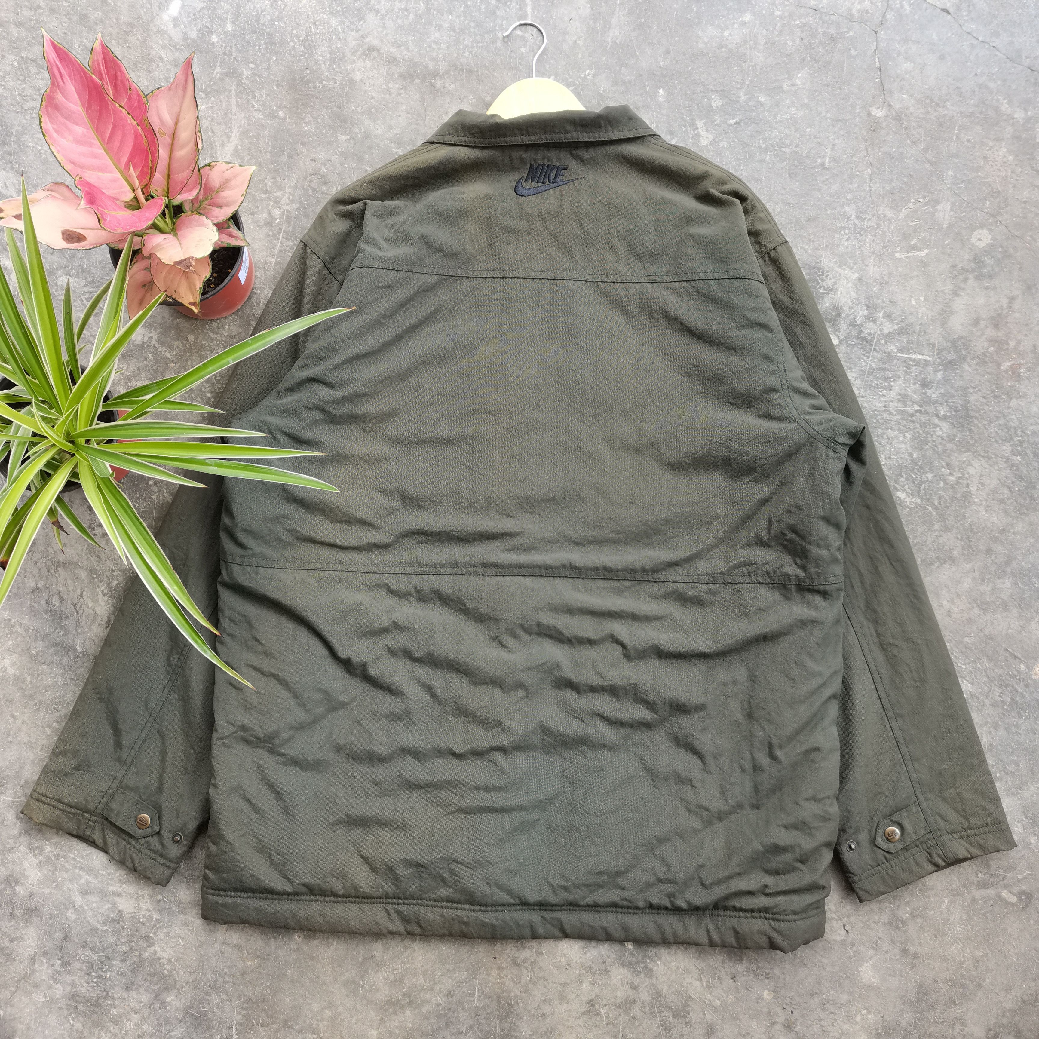 Nike Vintage 90s NIKE Military Style Parka Jacket Size US L / EU 52-54 / 3 - 7 Thumbnail
