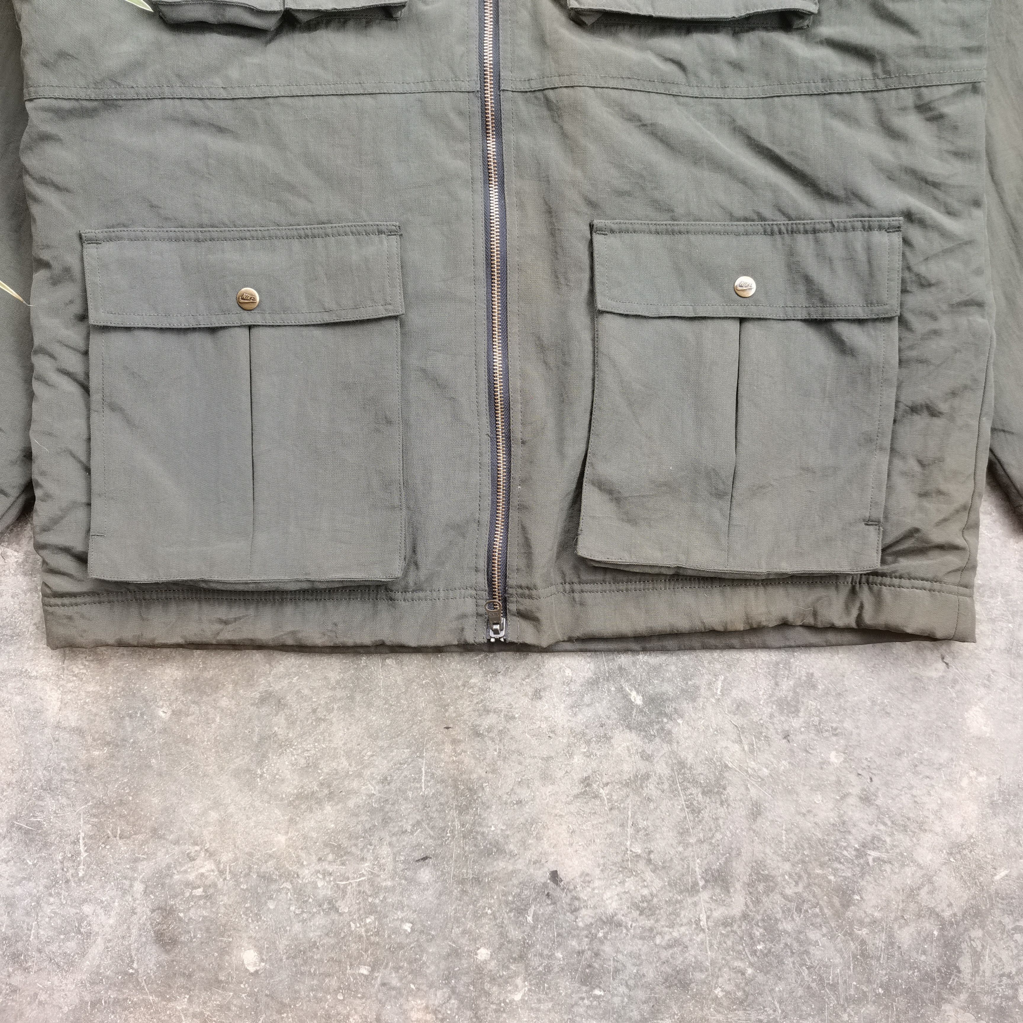 Nike Vintage 90s NIKE Military Style Parka Jacket Size US L / EU 52-54 / 3 - 6 Thumbnail