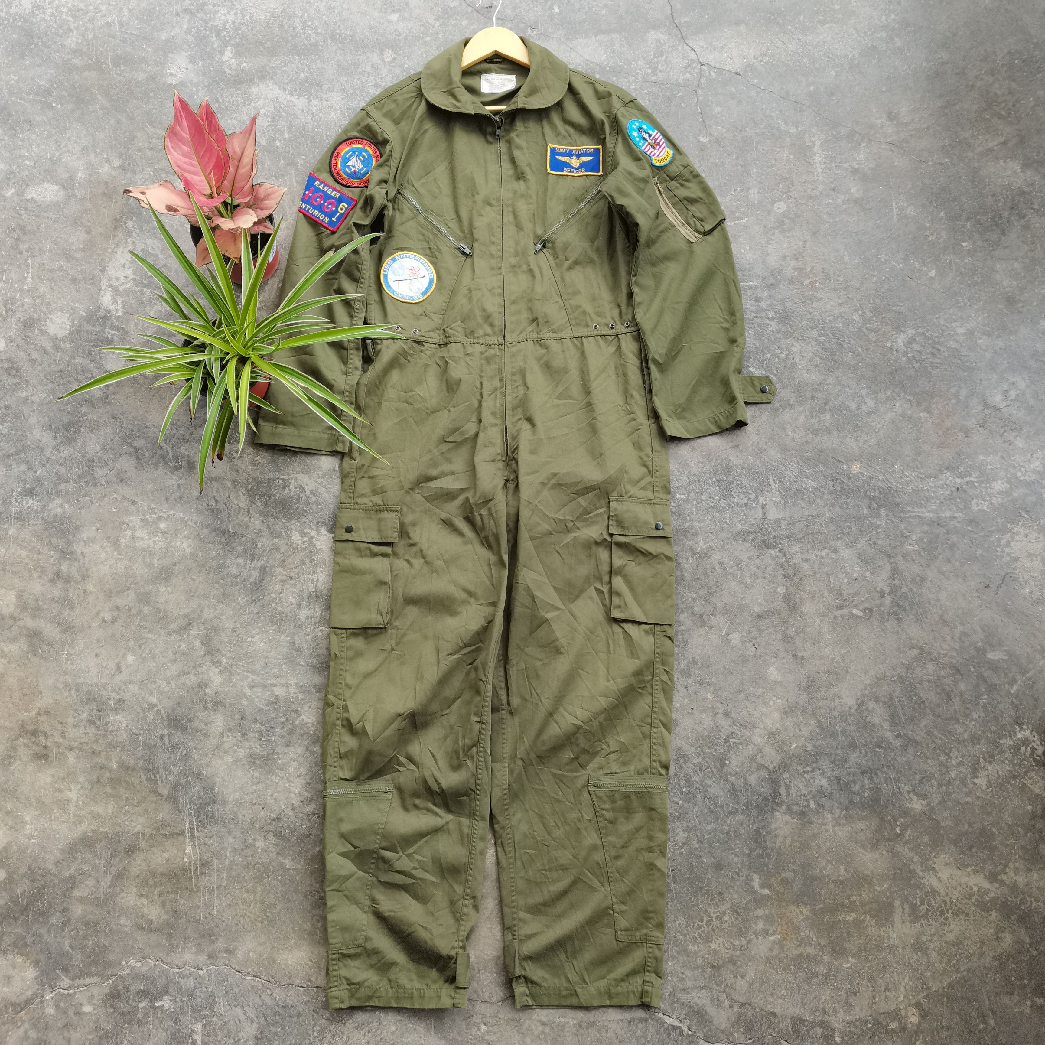 Vintage 🔥🔥Truely Vintage 1977 Coverall military US NAVY size L Size US 38 / EU 54 - 3 Thumbnail